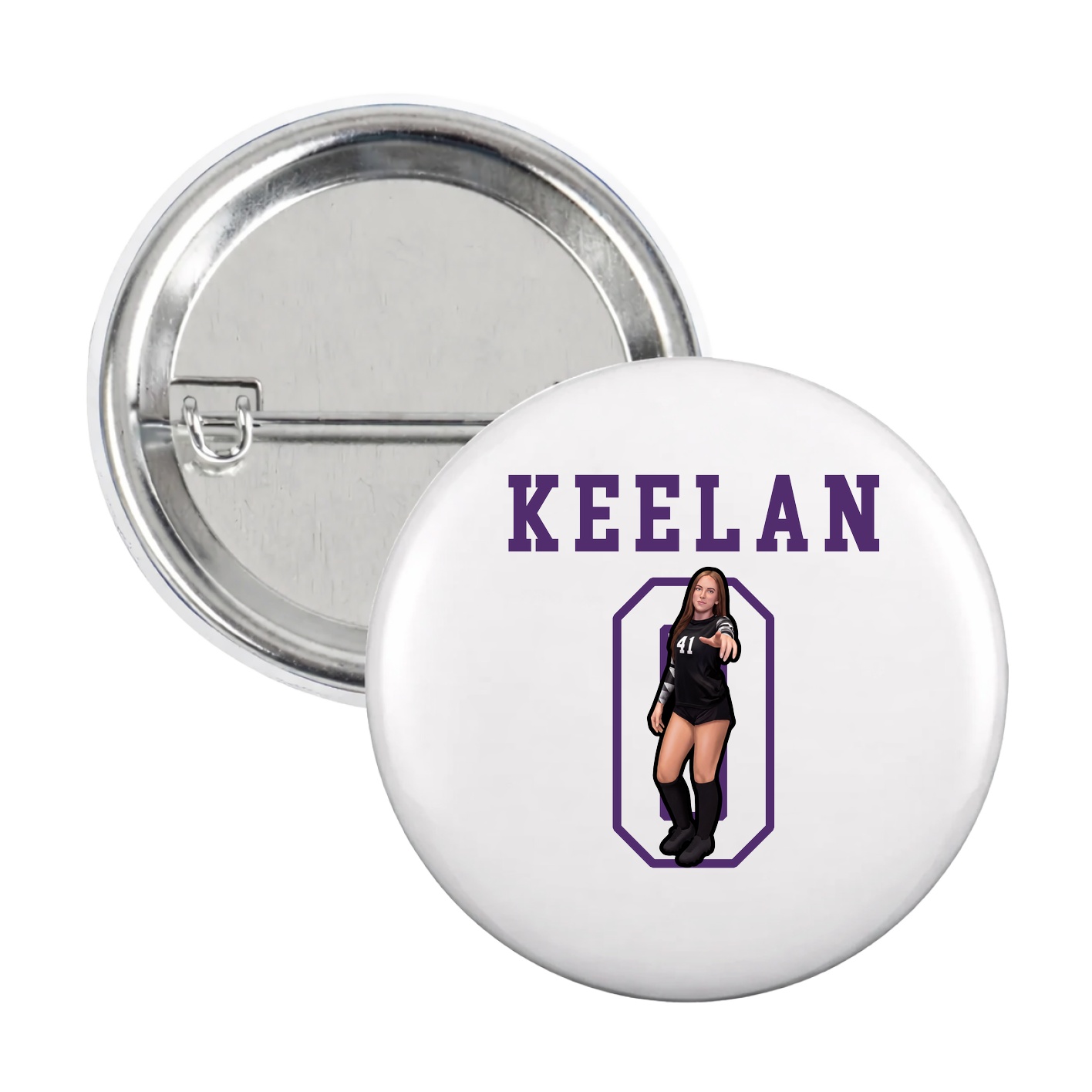 Game Day Button — Shirsey in White