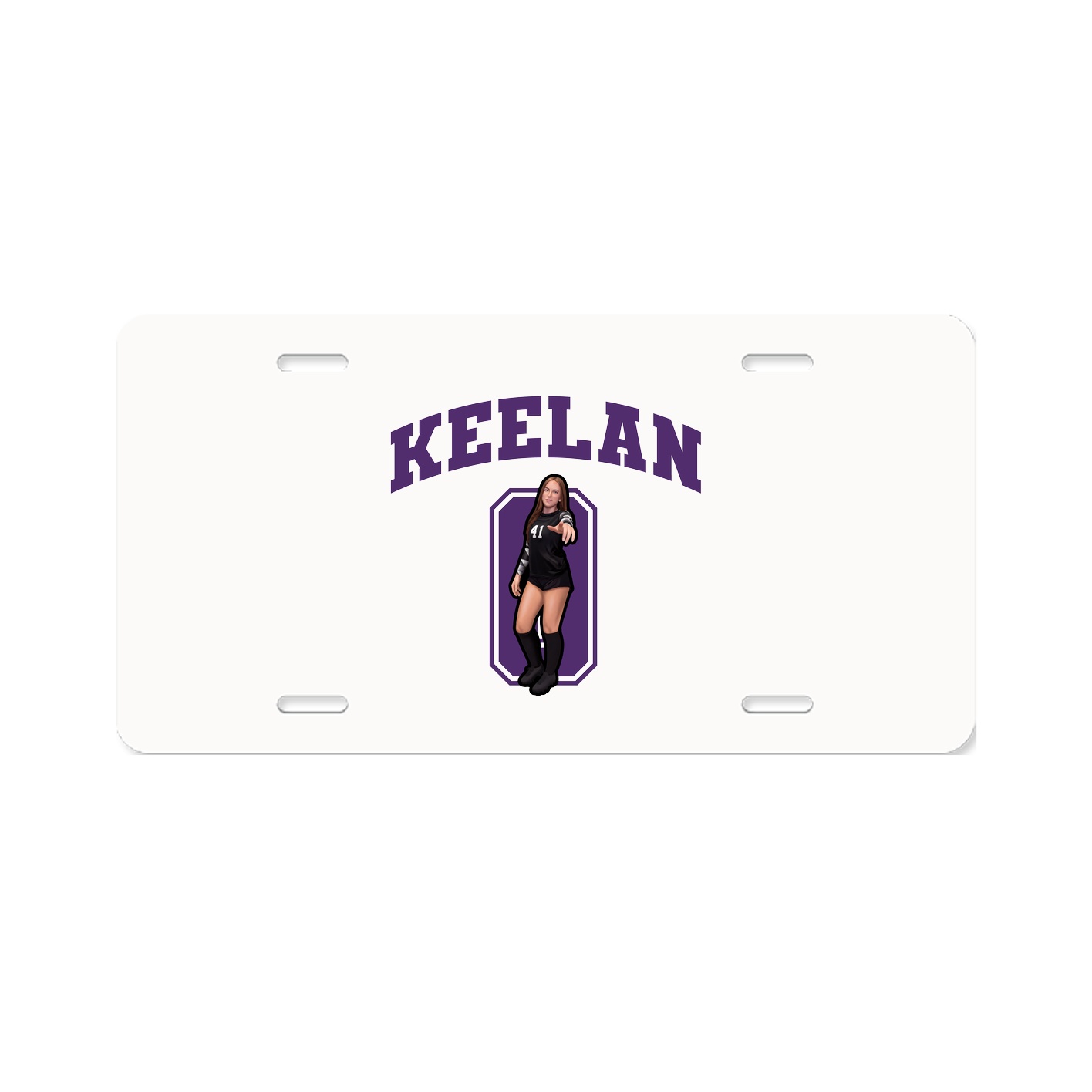 License Plate — Number in Classic