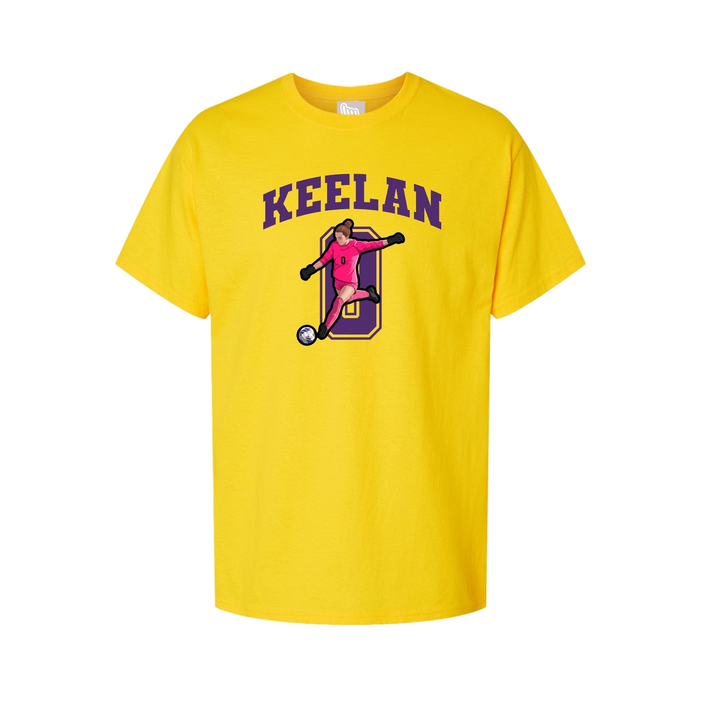 Youth Tee — Number in Gold