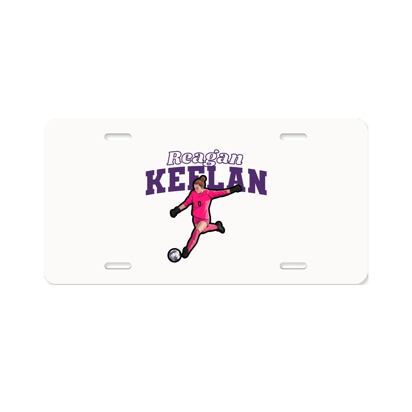 License Plate — Name Arch in Classic