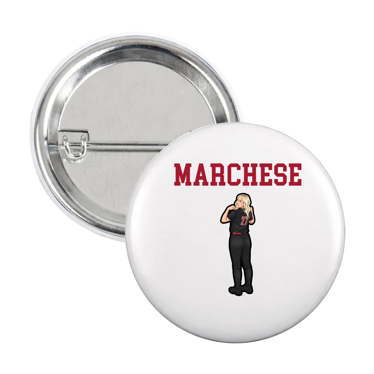Game Day Button — Shirsey in White