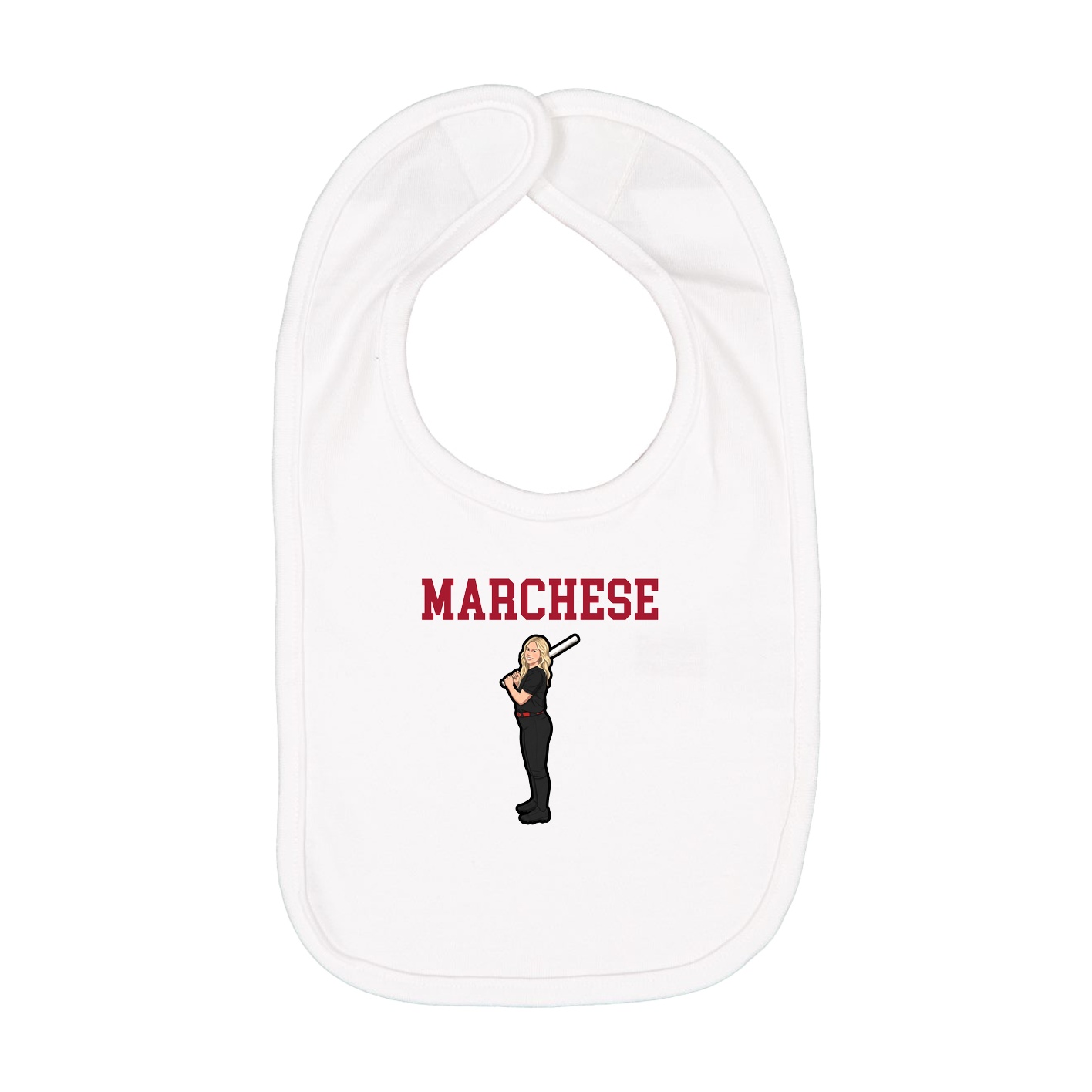 Infant Bib — Shirsey in White
