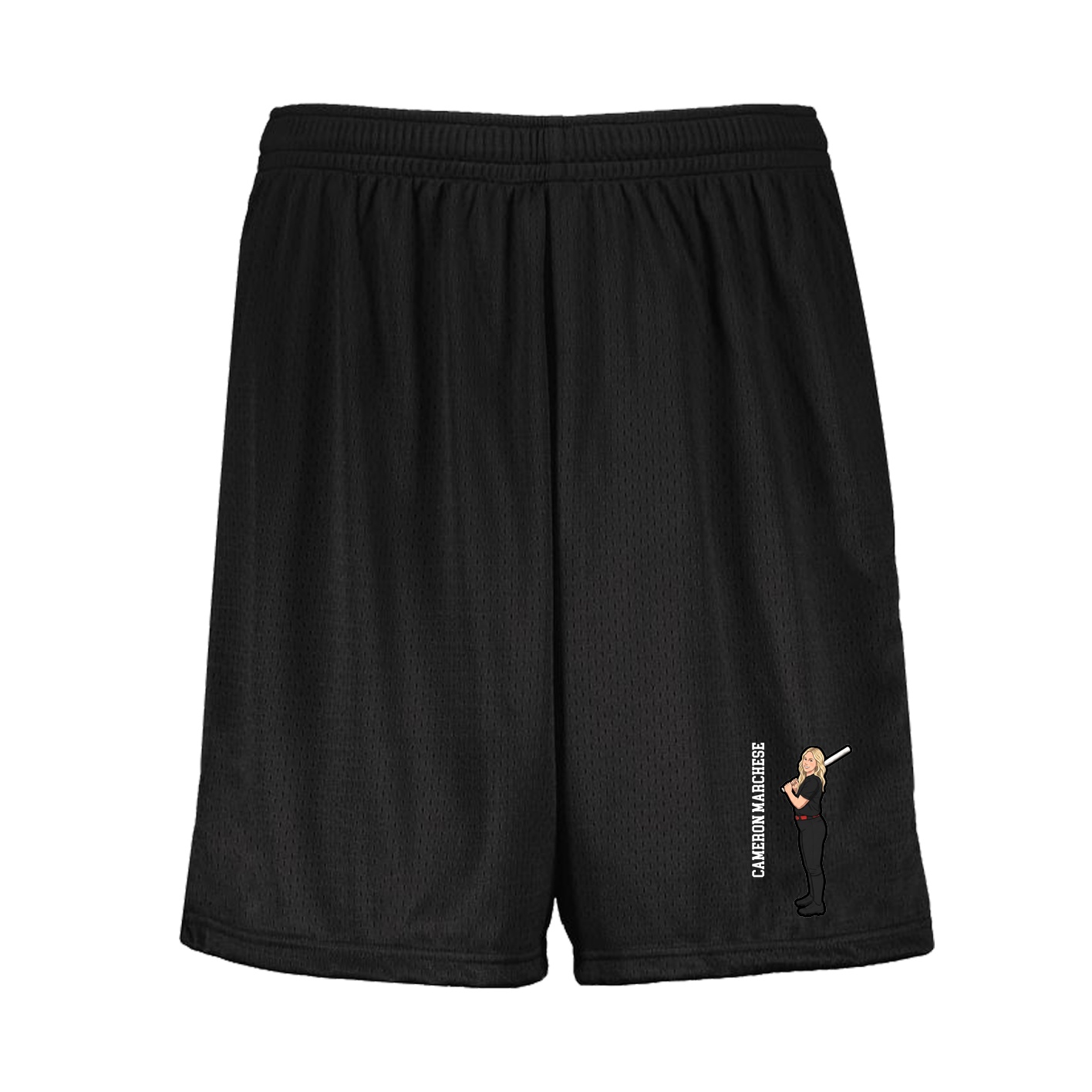 Shorts — Name Vertical in Black