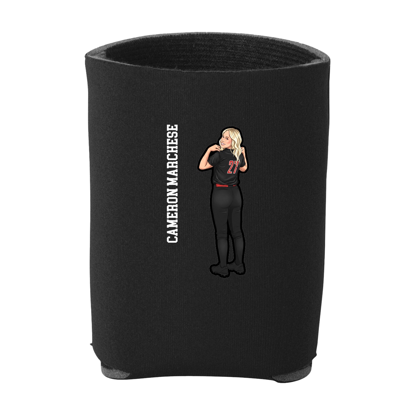 Can Holder — Name Vertical in Black