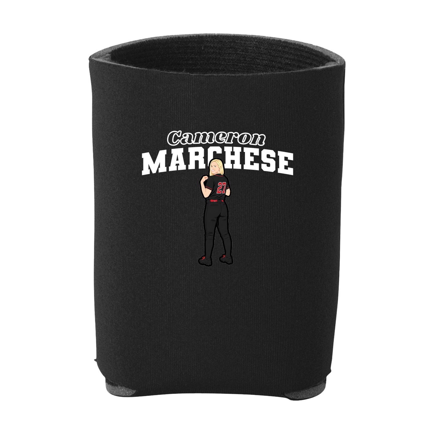 Can Holder — Name Arch in Black