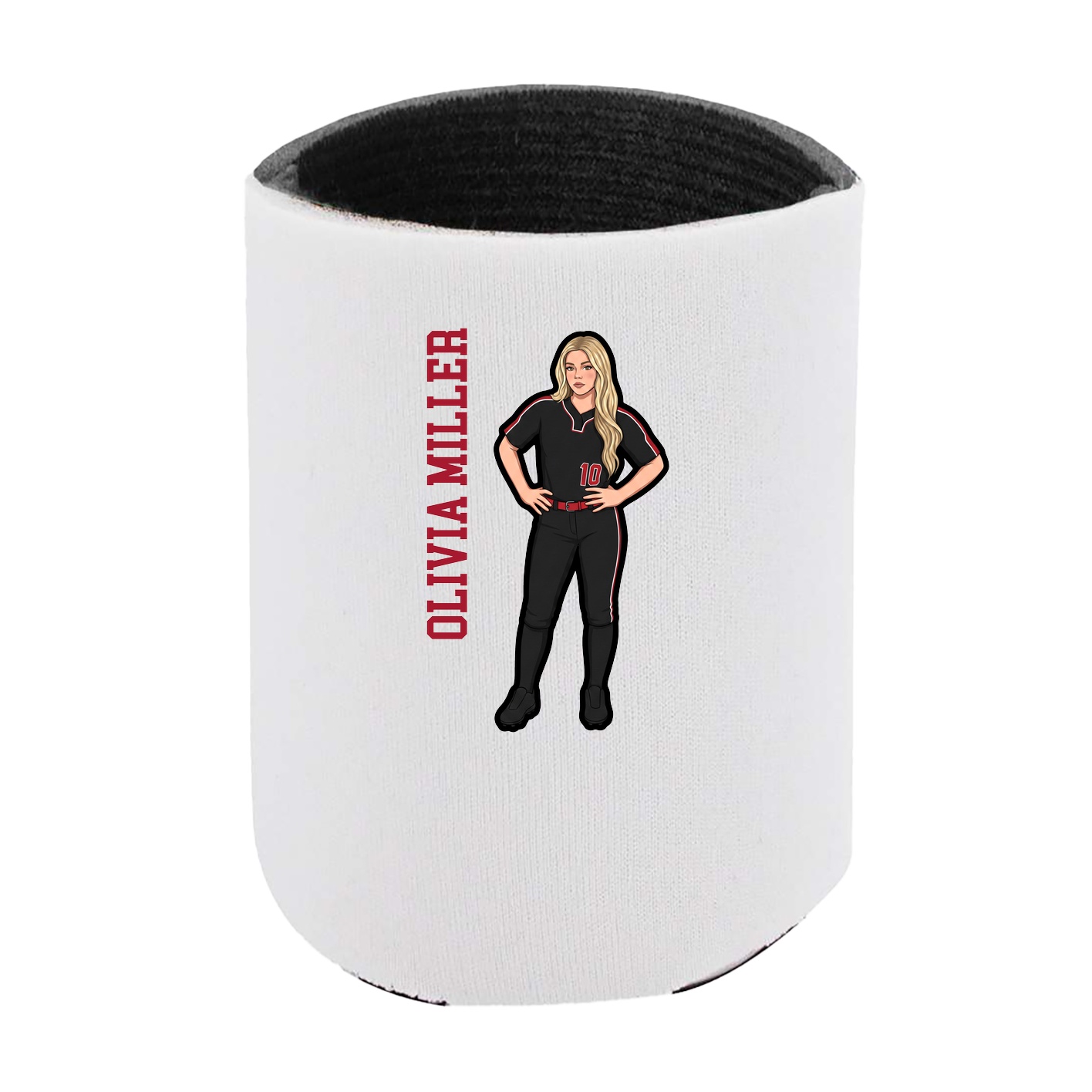 Can Holder — Name Vertical in White