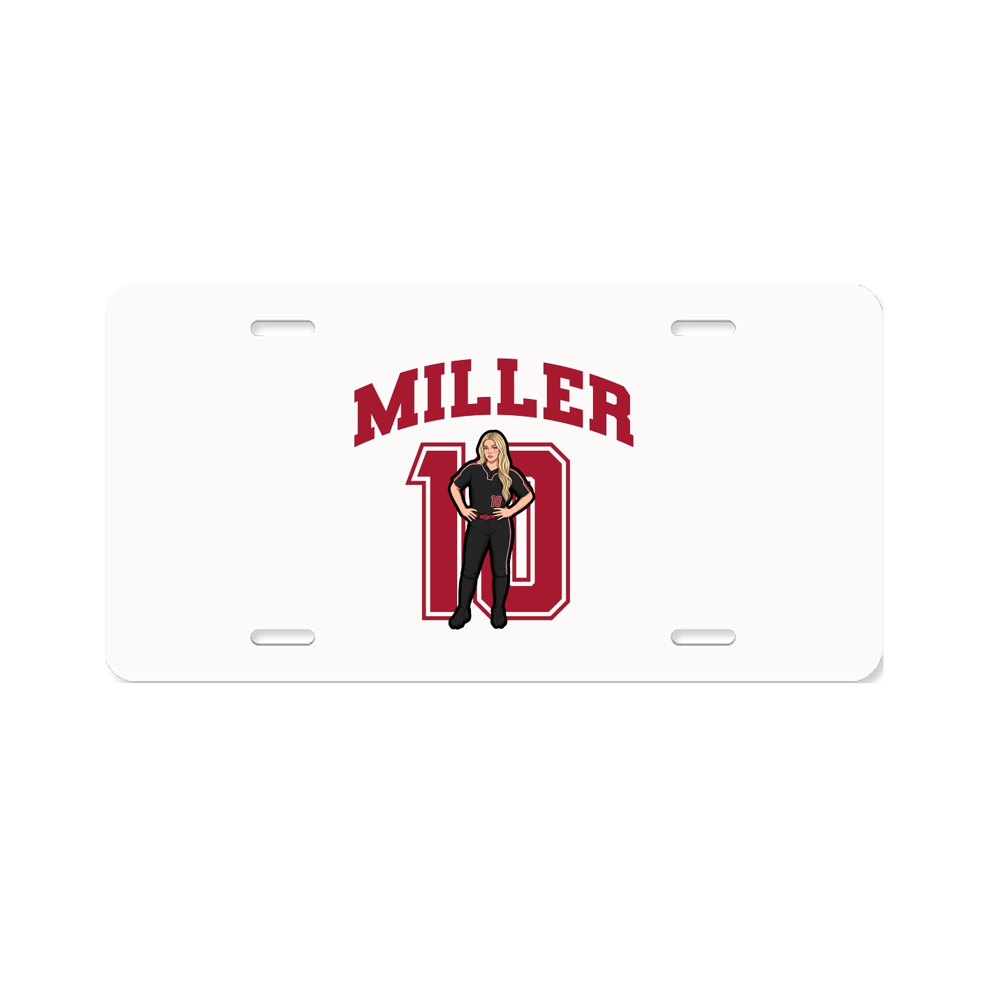 License Plate — Number in Classic