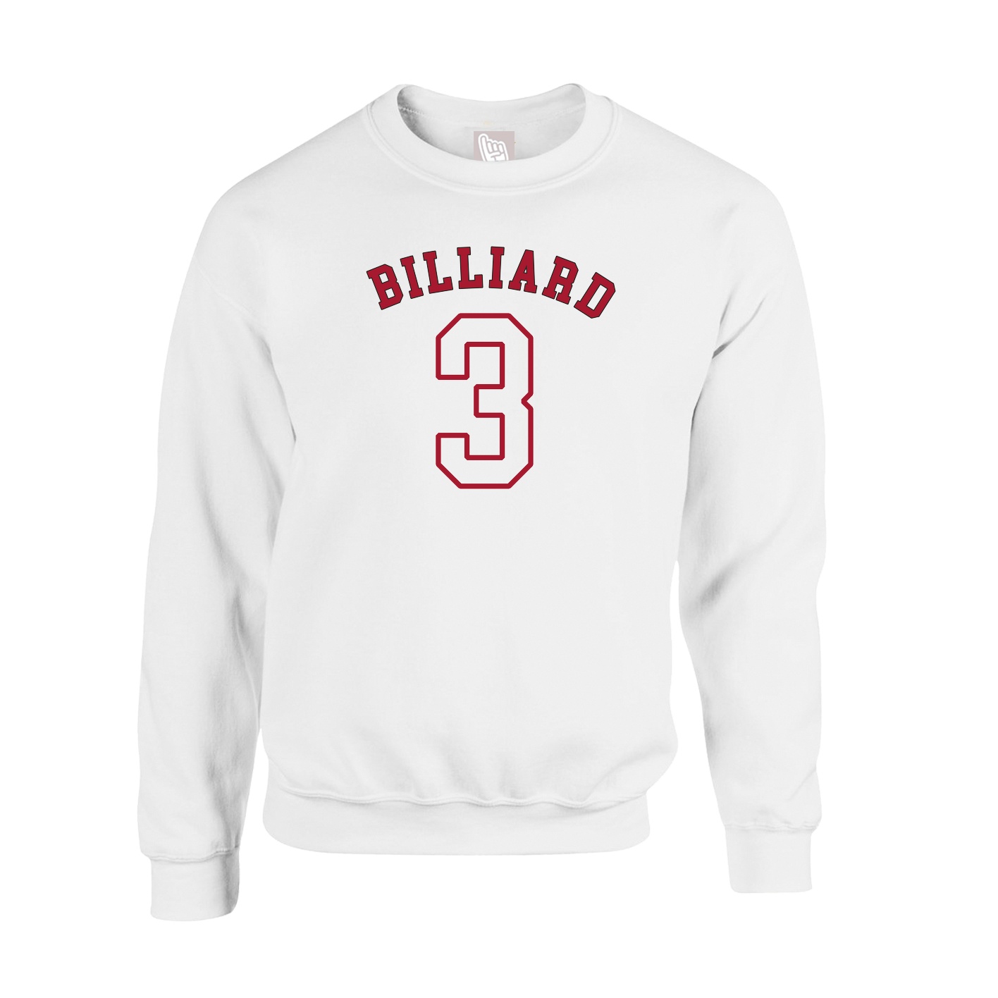 Fleece Crew — Shirsey Arch in White