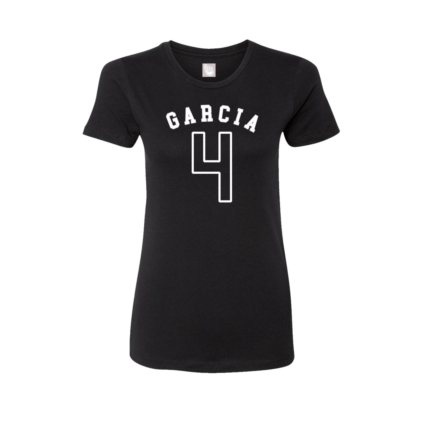 Fitted Women's Tee — Shirsey Arch in Black