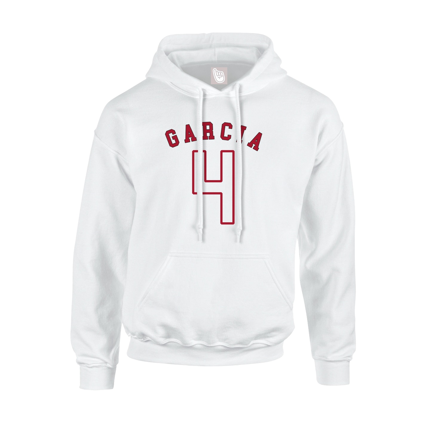 Youth Hoodie — Shirsey Arch in White