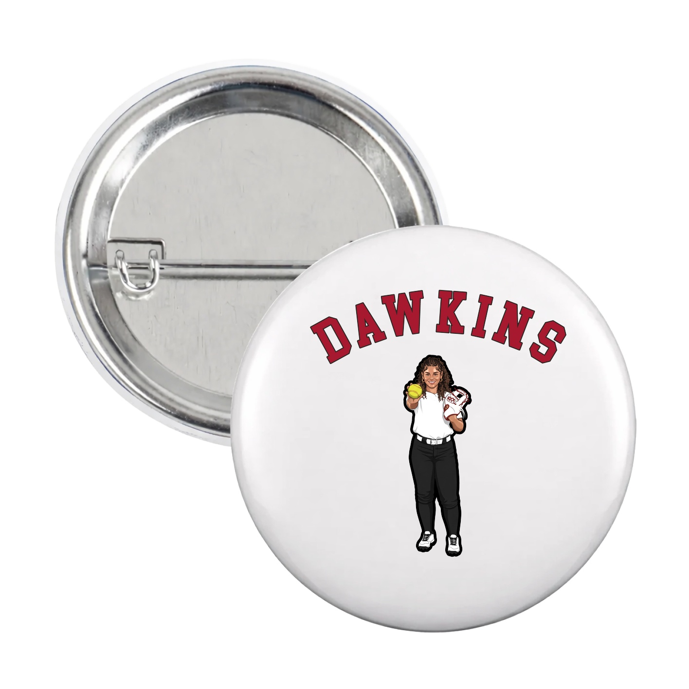 Game Day Button — Shirsey Arch in White