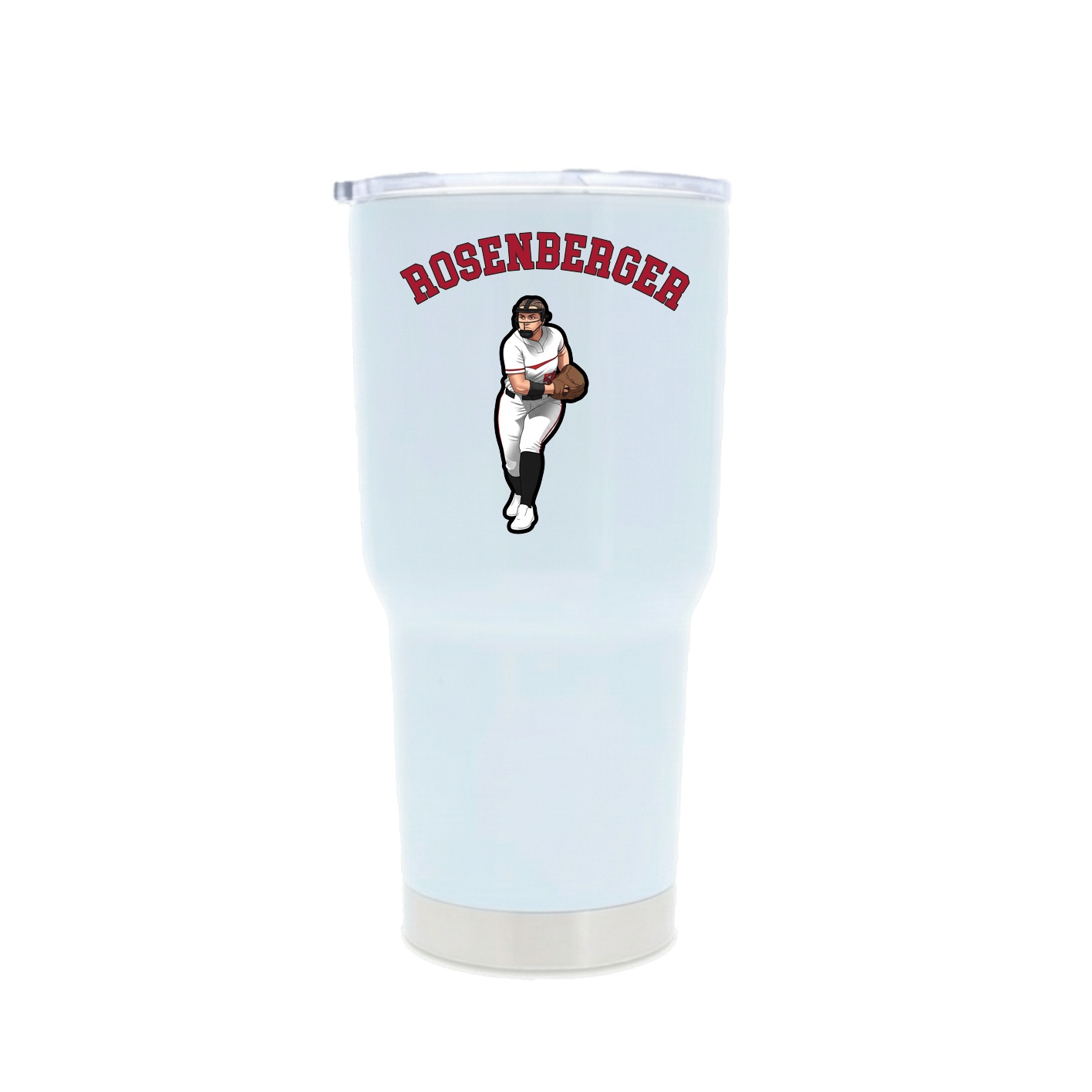30oz Stainless Steel Tumbler — Shirsey Arch in White