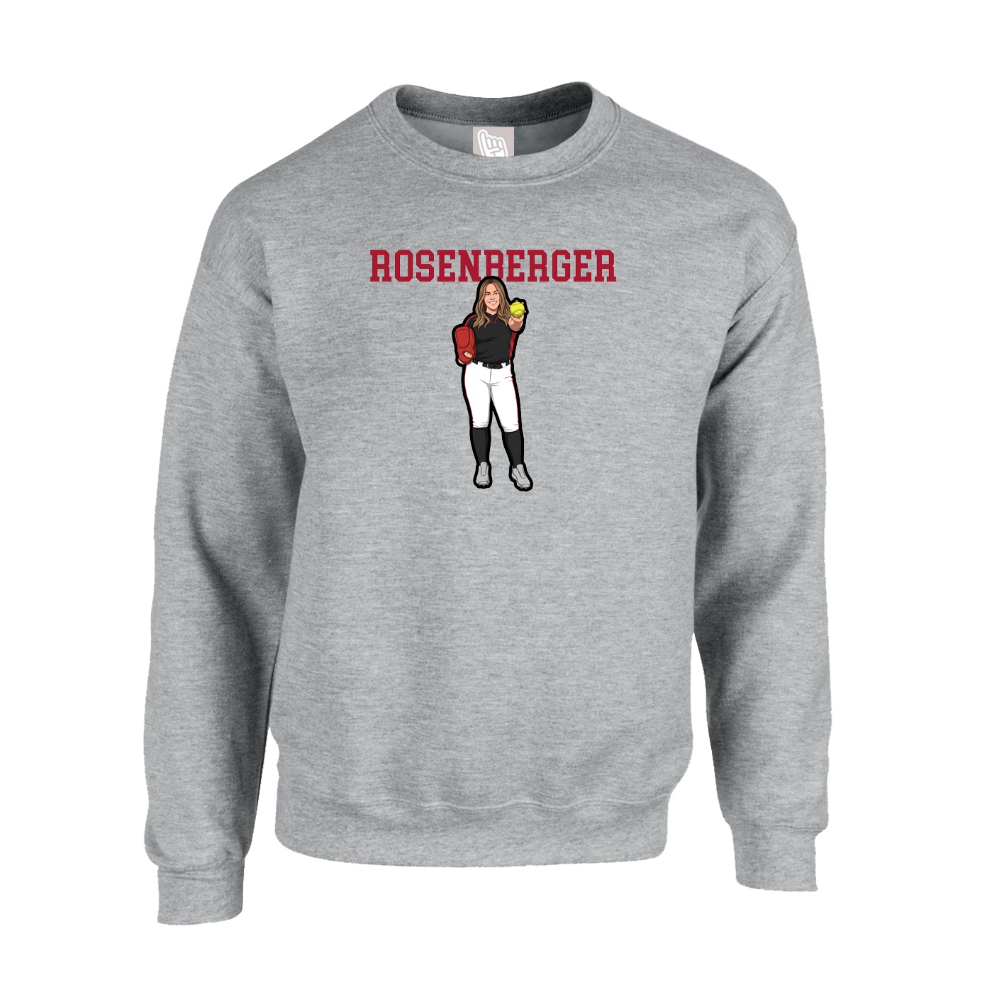 Fleece Crew — Shirsey in Grey