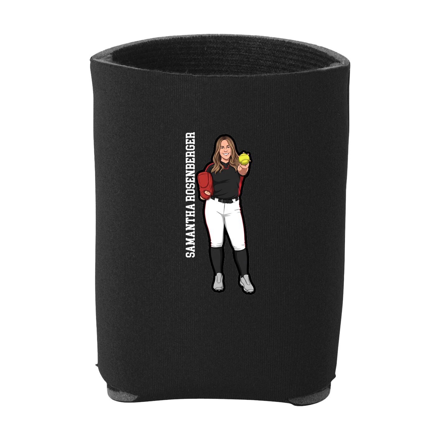 Can Holder — Name Vertical in Black