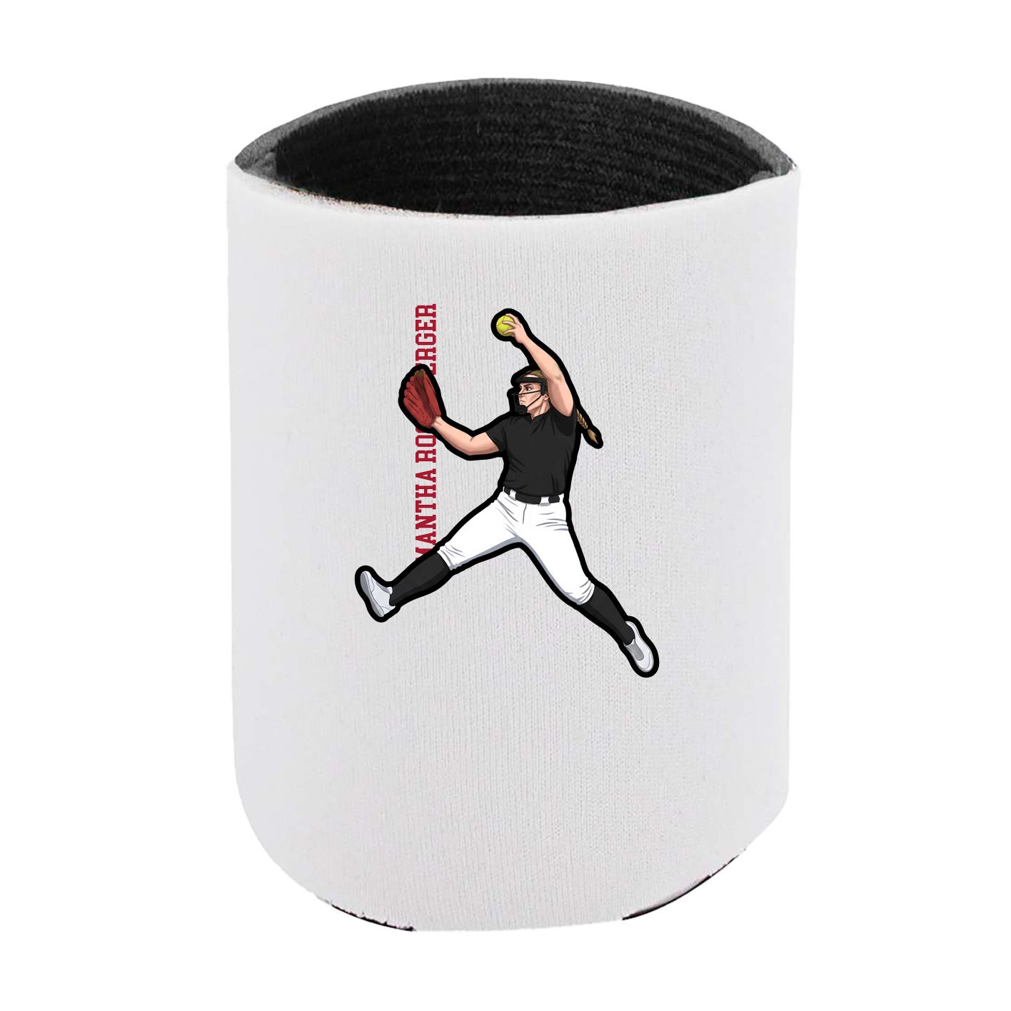 Can Holder — Name Vertical in White