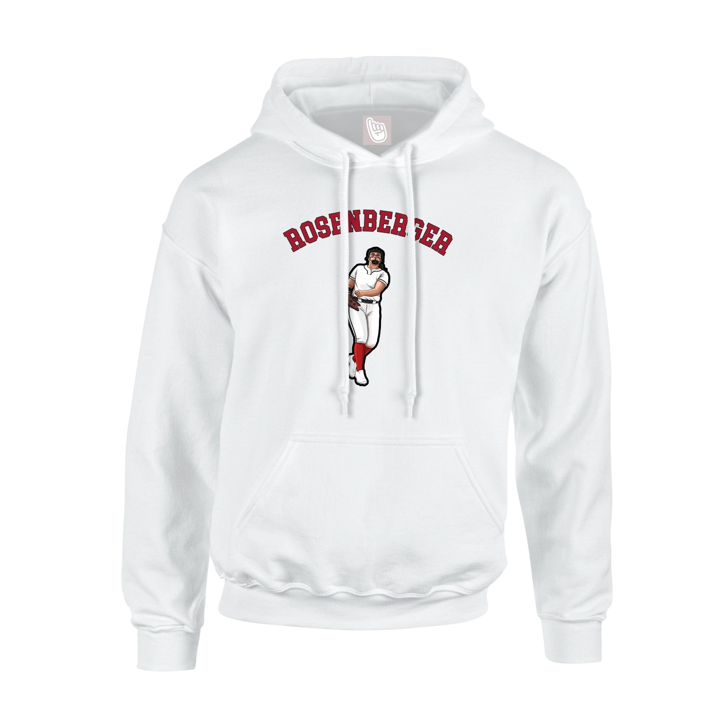 Hoodie — Shirsey Arch in White