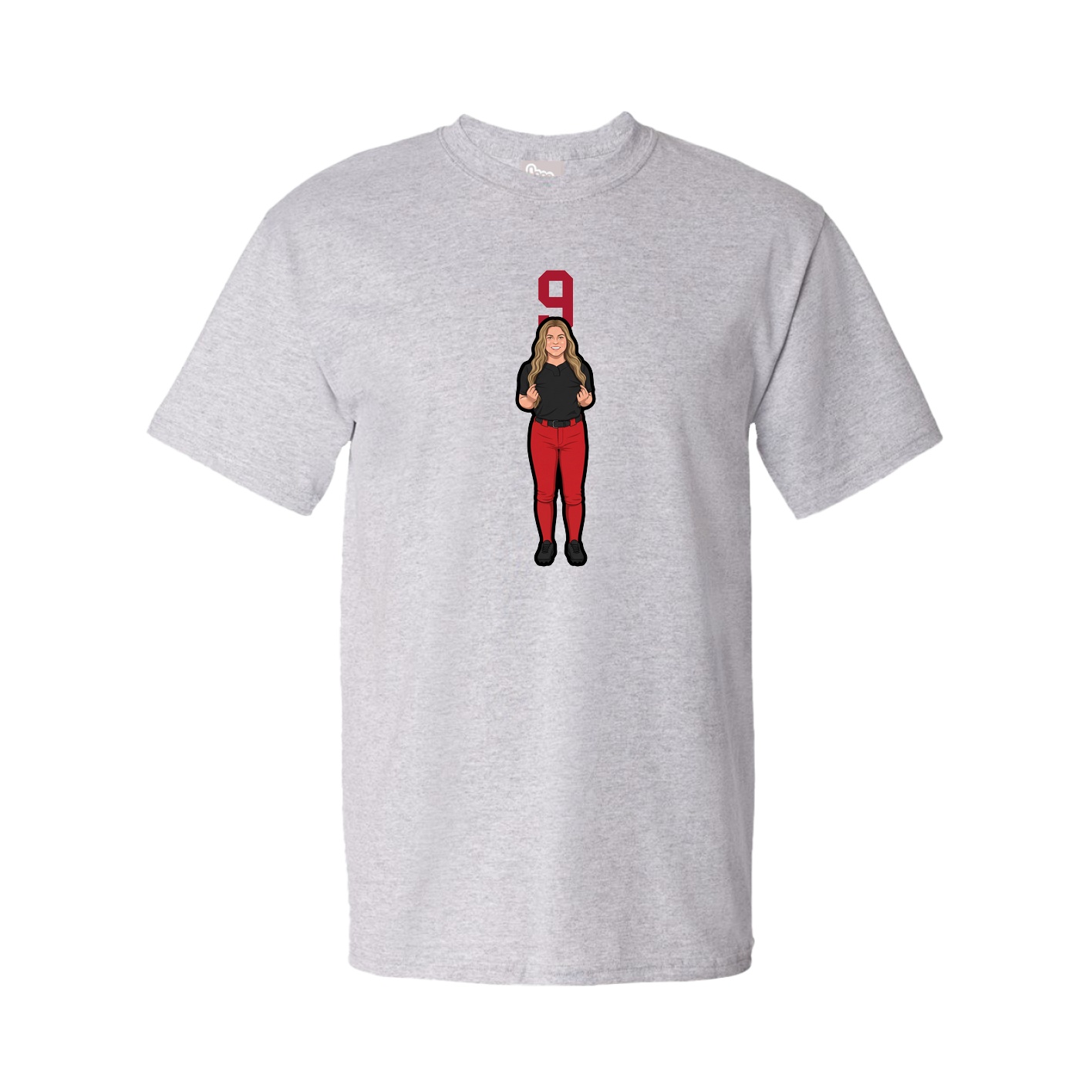 Tee — Number Top in Grey