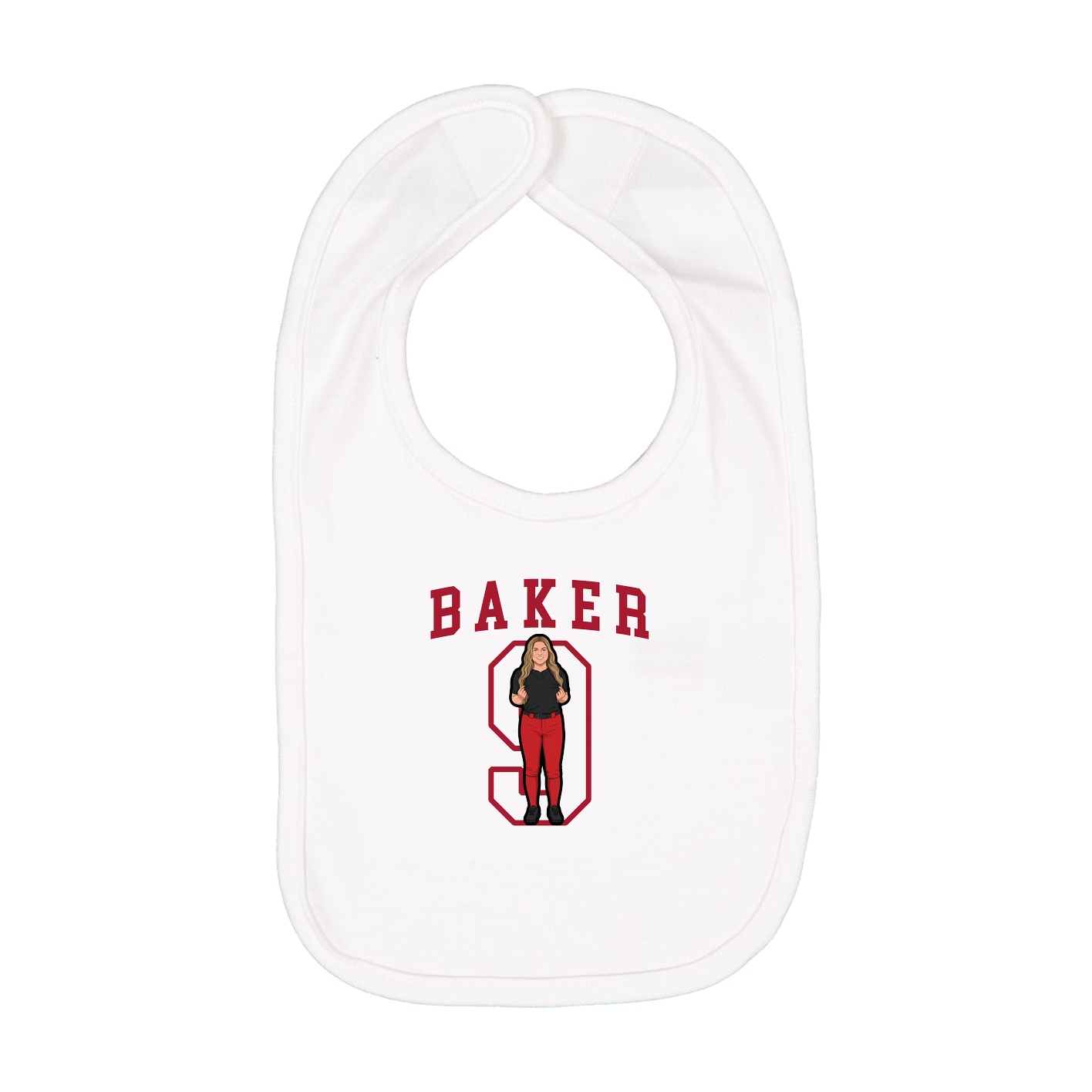 Infant Bib — Shirsey in White