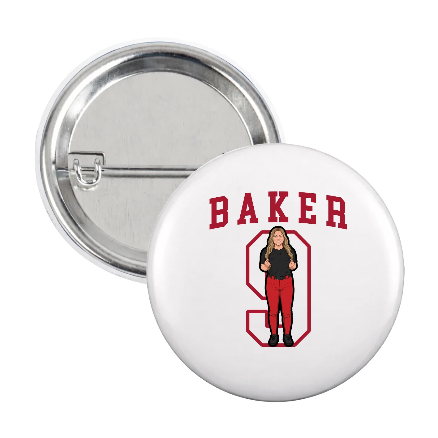Game Day Button — Shirsey in White