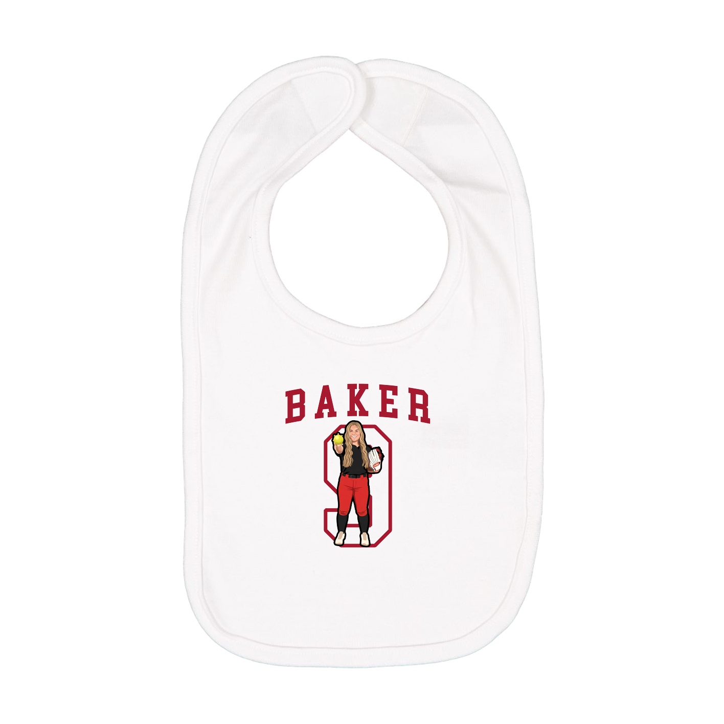 Infant Bib — Shirsey in White