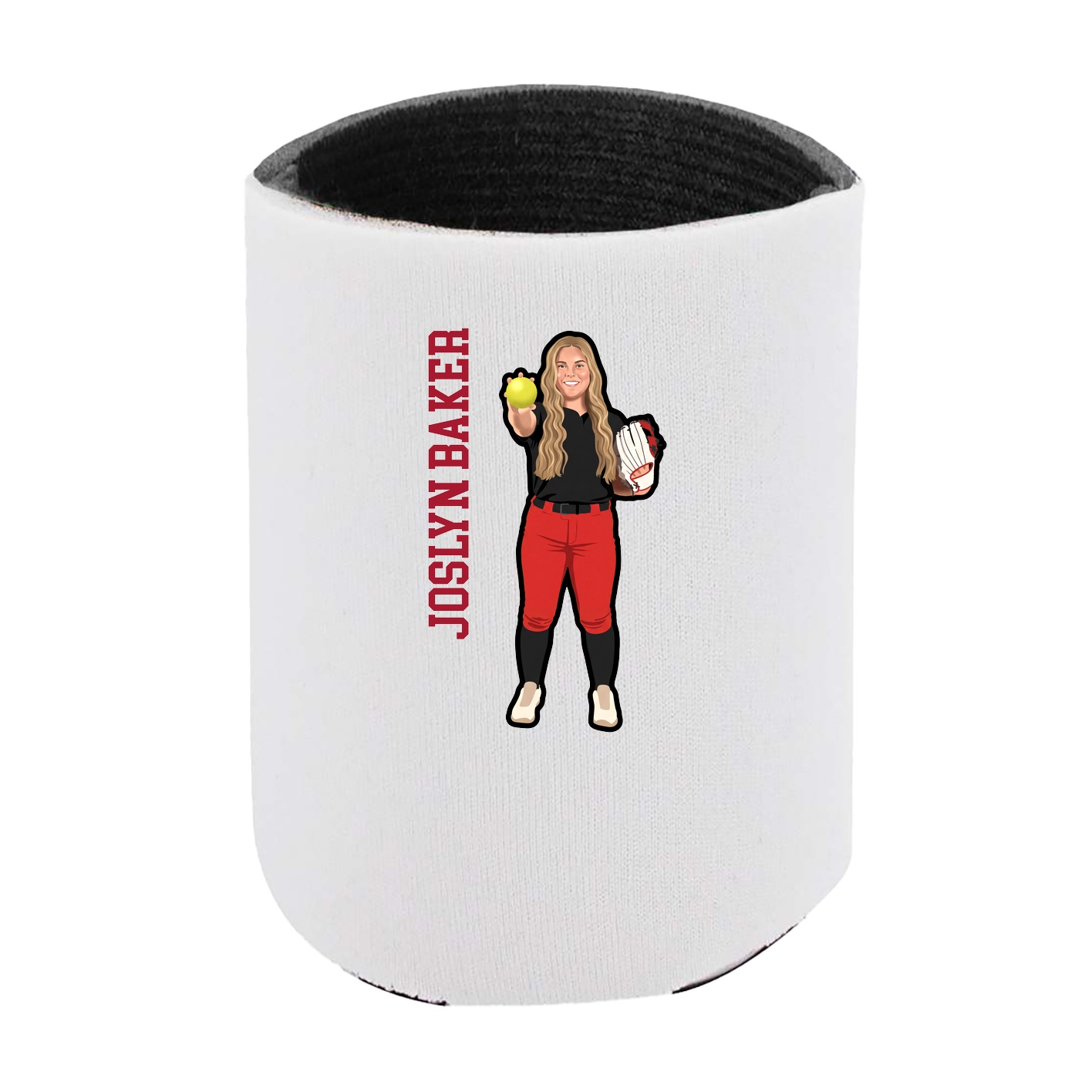 Can Holder — Name Vertical in White