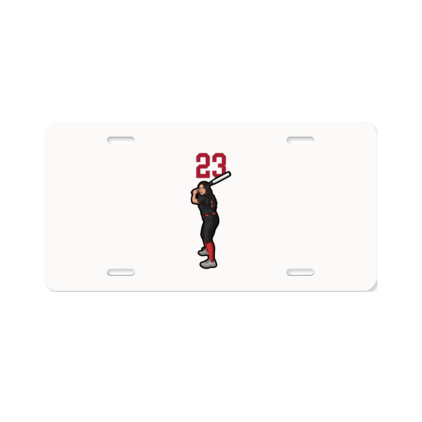 License Plate — Number Top in Classic