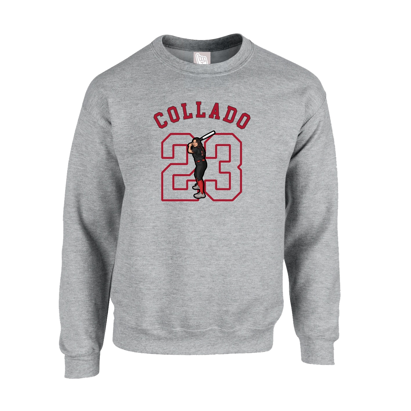 Fleece Crew — Shirsey Arch in Grey