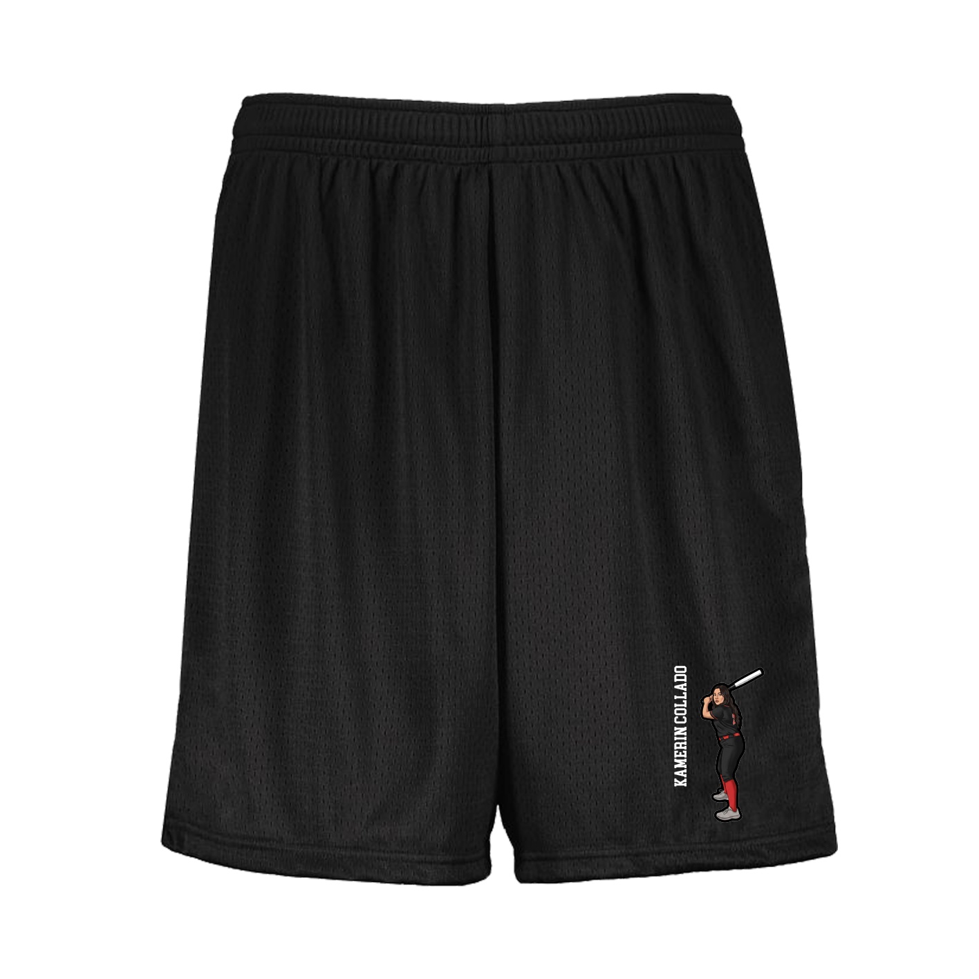 Shorts — Name Vertical in Black