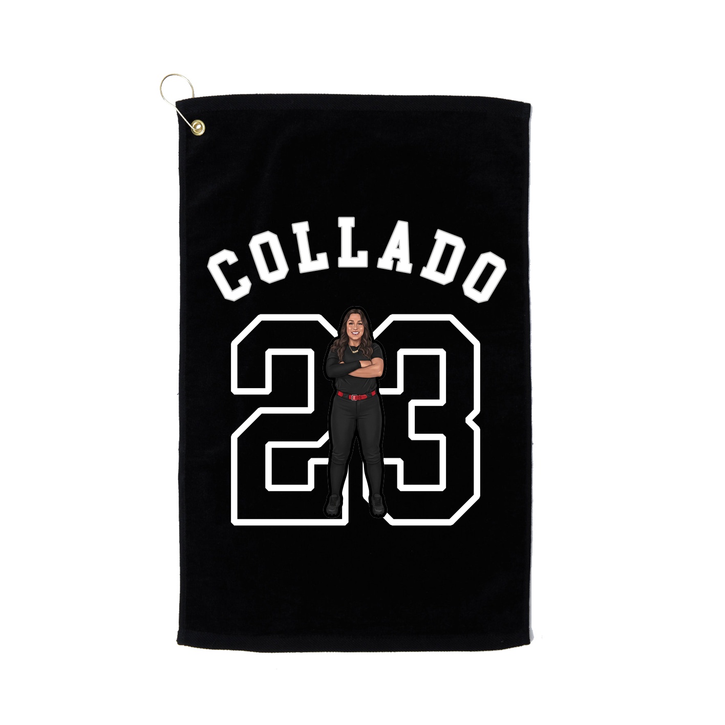 Golf Towel — Shirsey Arch in Black