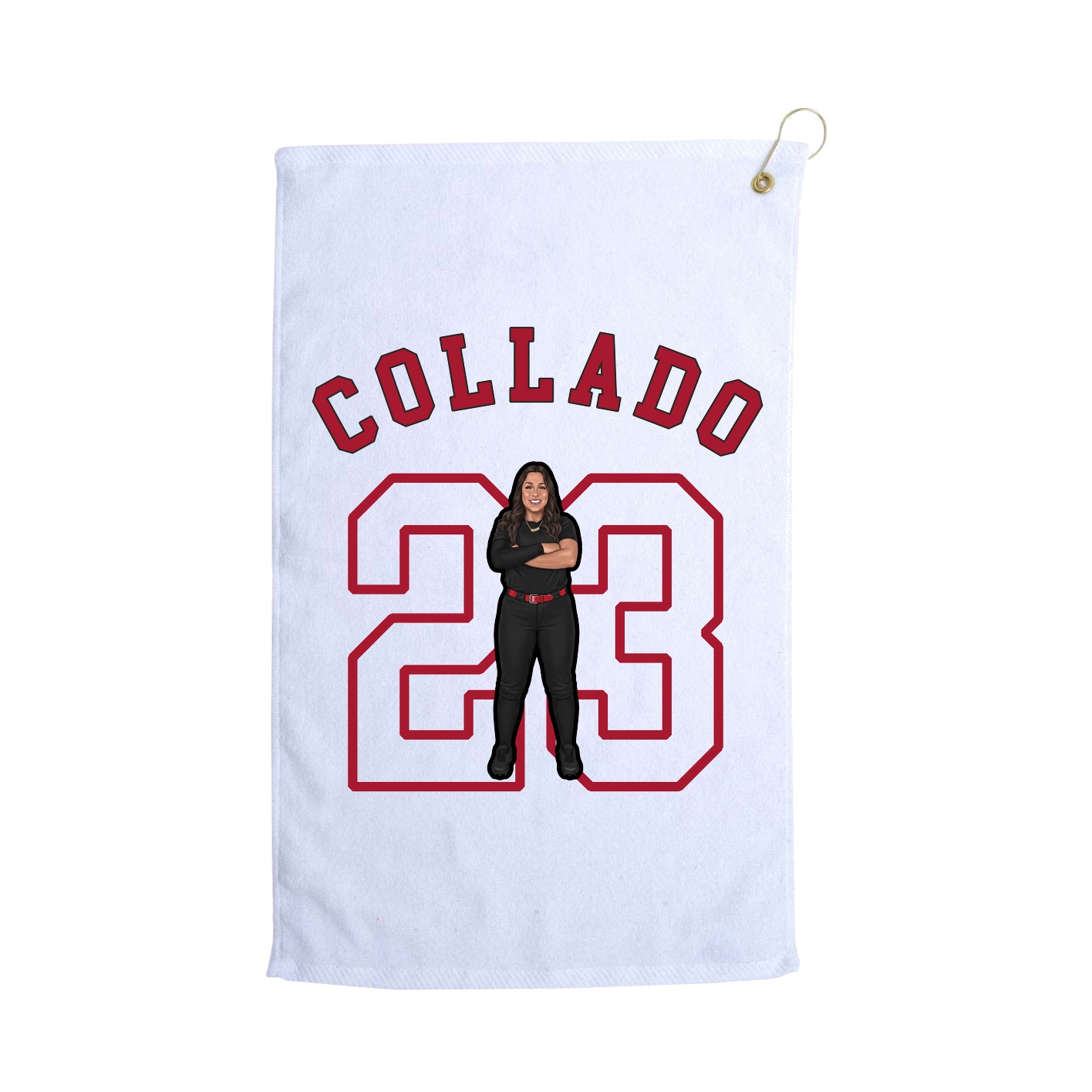 Golf Towel — Shirsey Arch in White