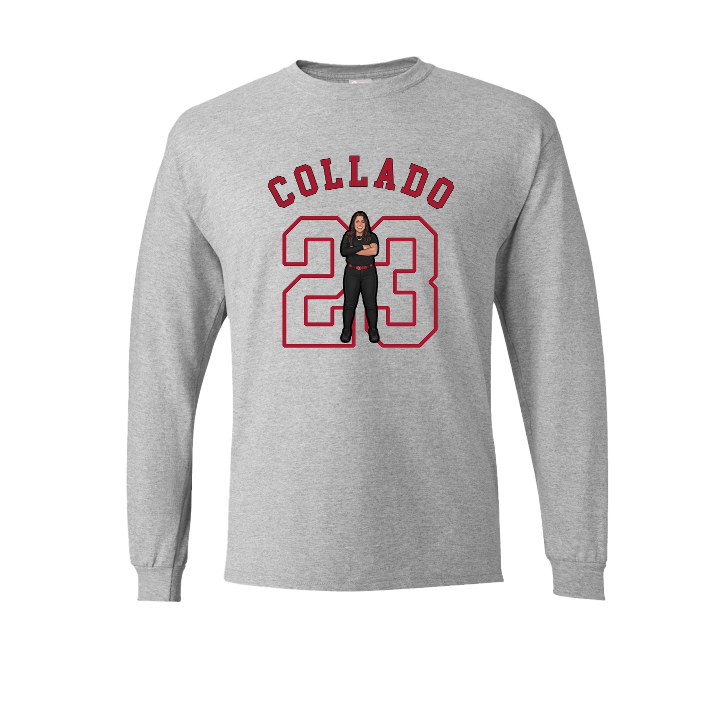 Long Sleeve Tee — Shirsey Arch in Grey