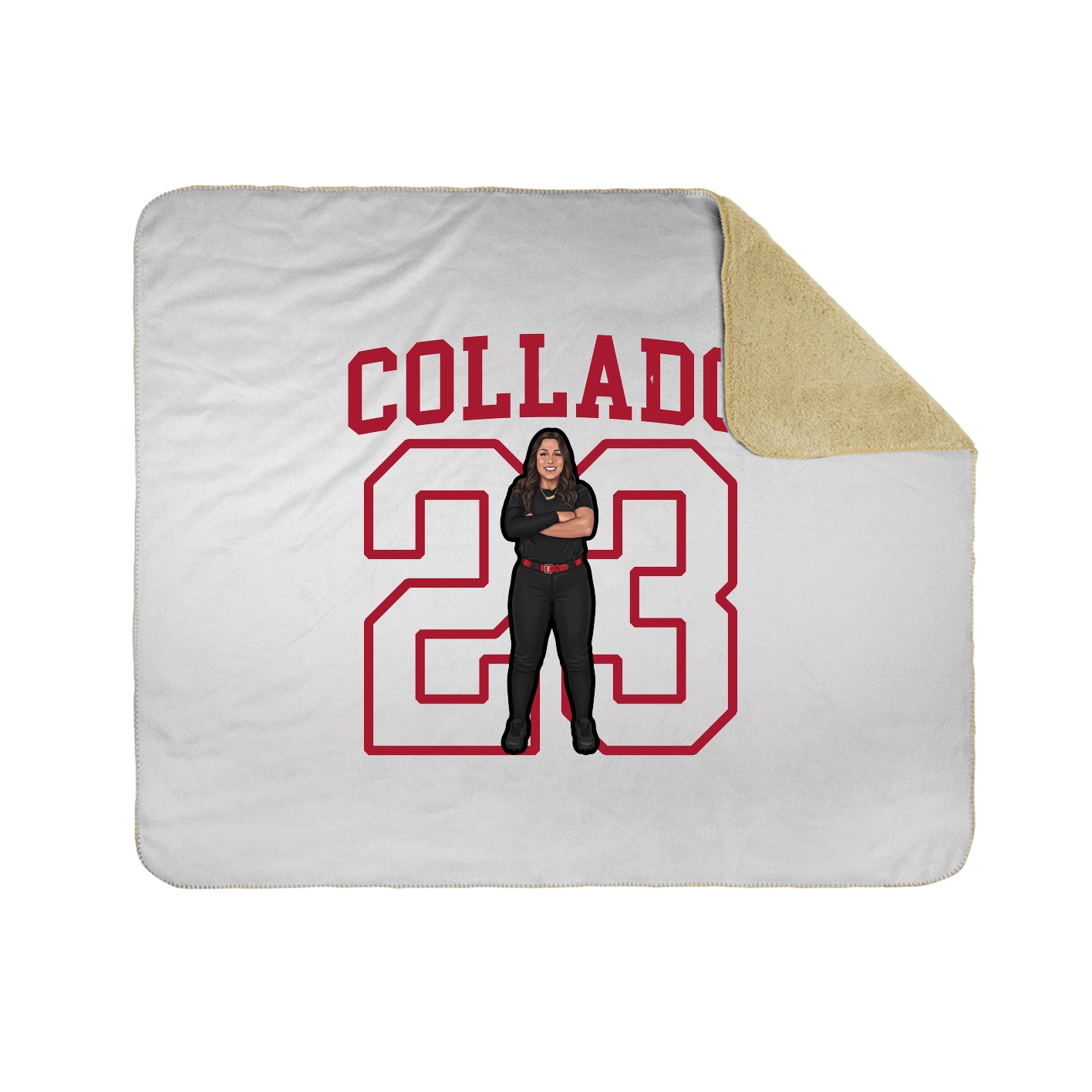 Throw Blanket — Shirsey in White