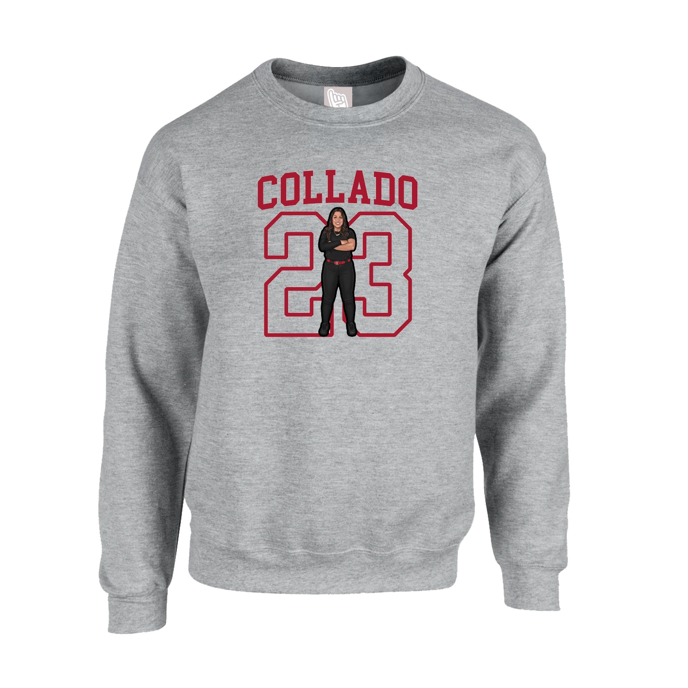 Fleece Crew — Shirsey in Grey