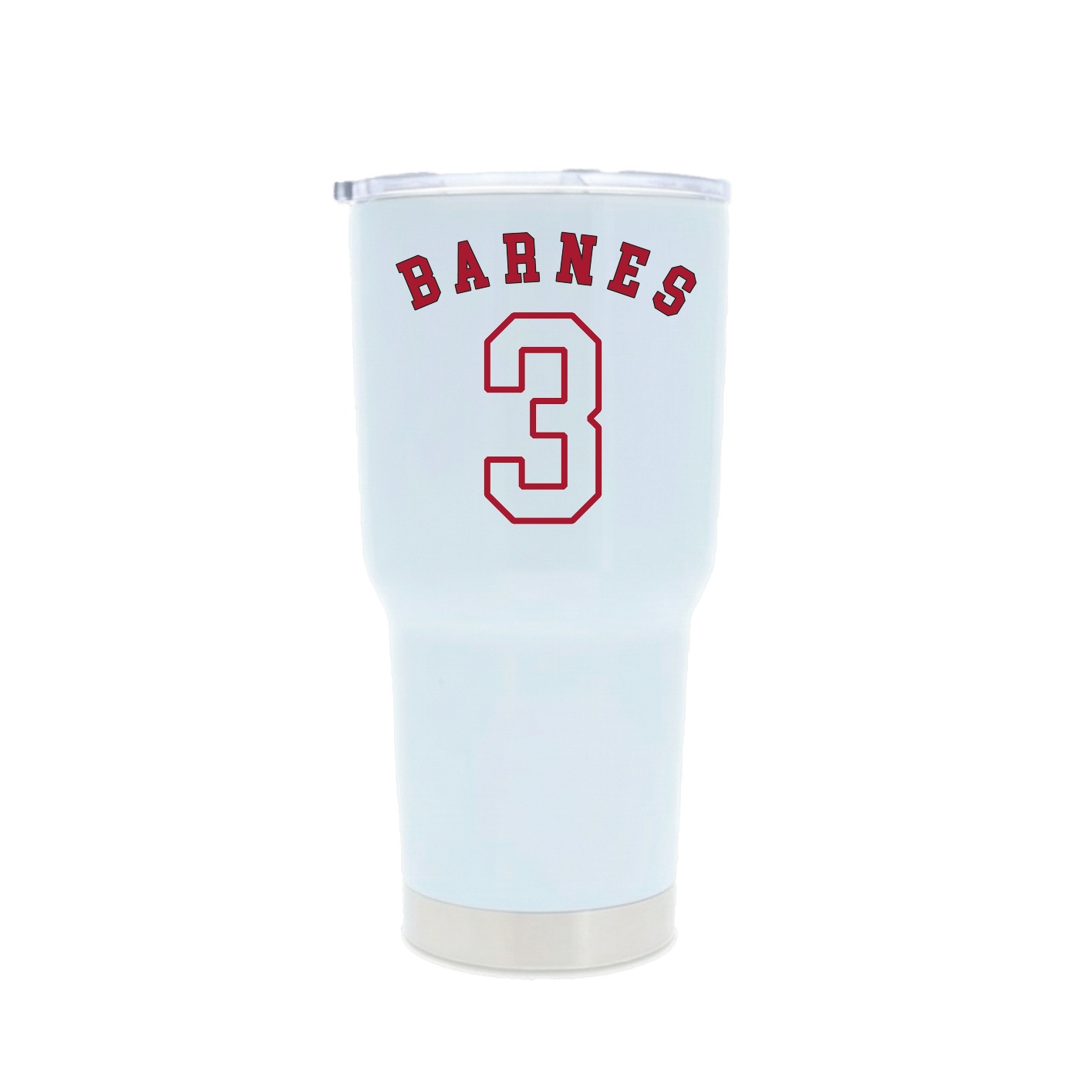 30oz Stainless Steel Tumbler — Shirsey Arch in White