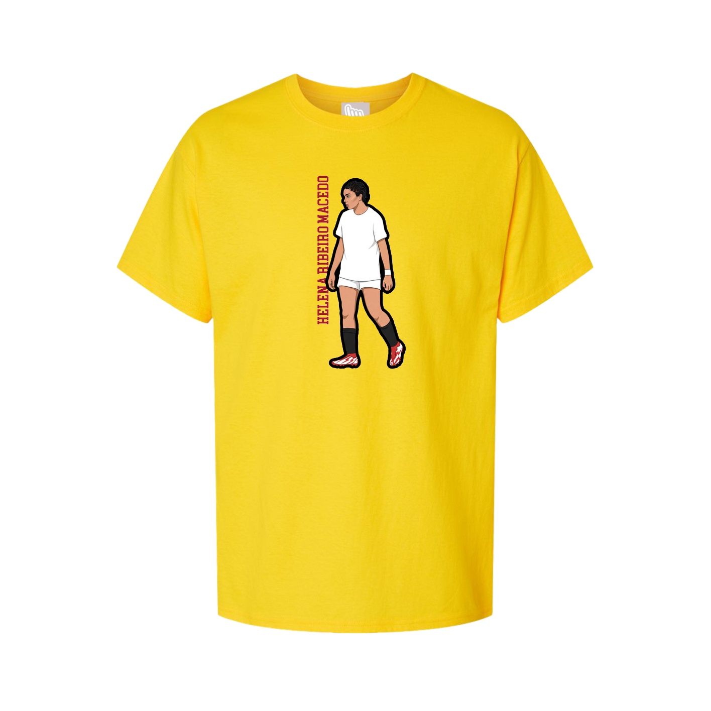Youth Tee — Name Vertical in Gold