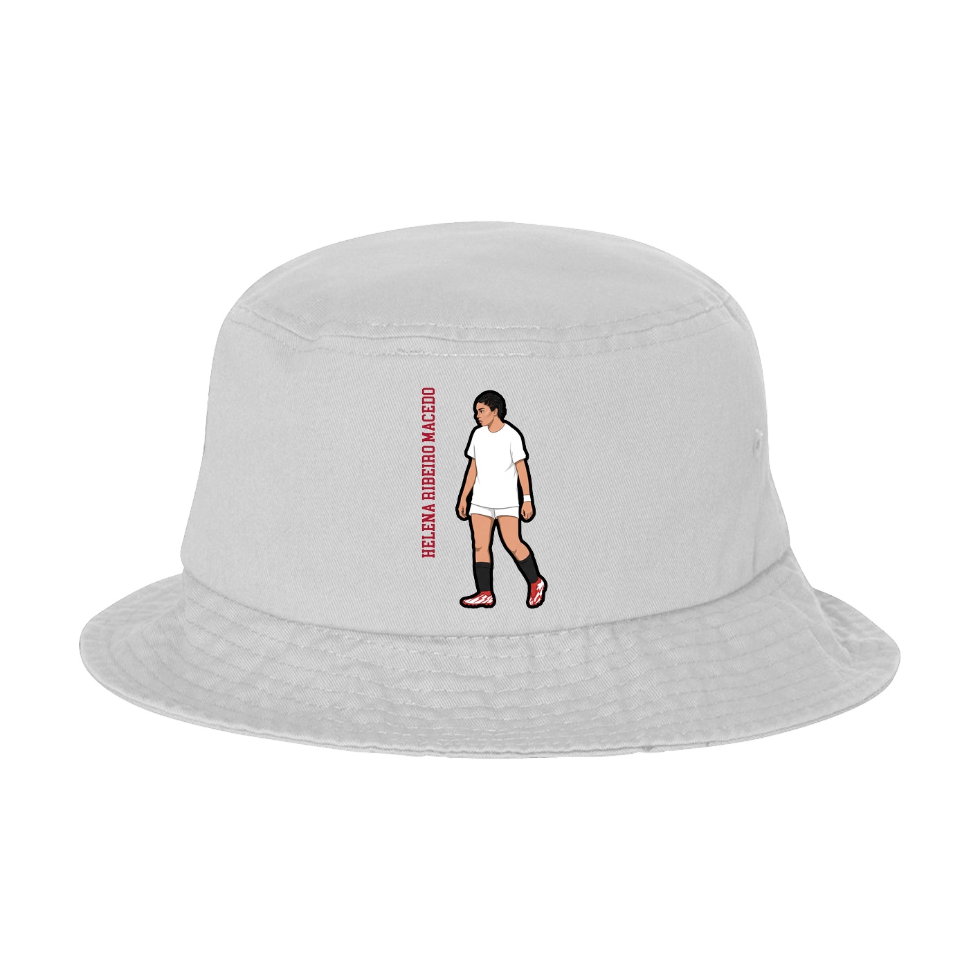 Bucket Cap — Name Vertical in White