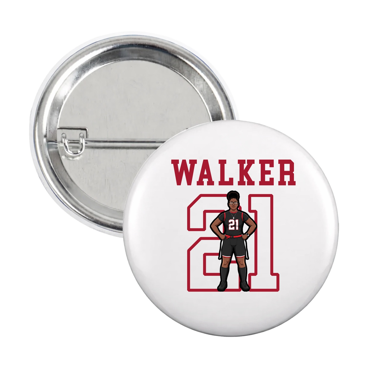 Game Day Button — Shirsey in White