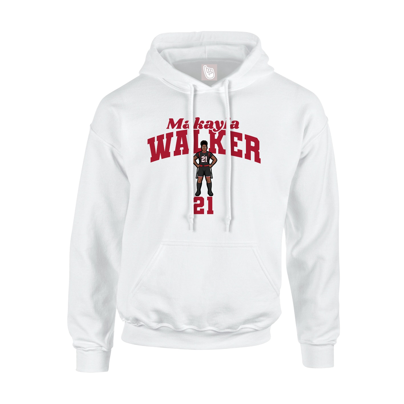 Hoodie — Signature Arch in White