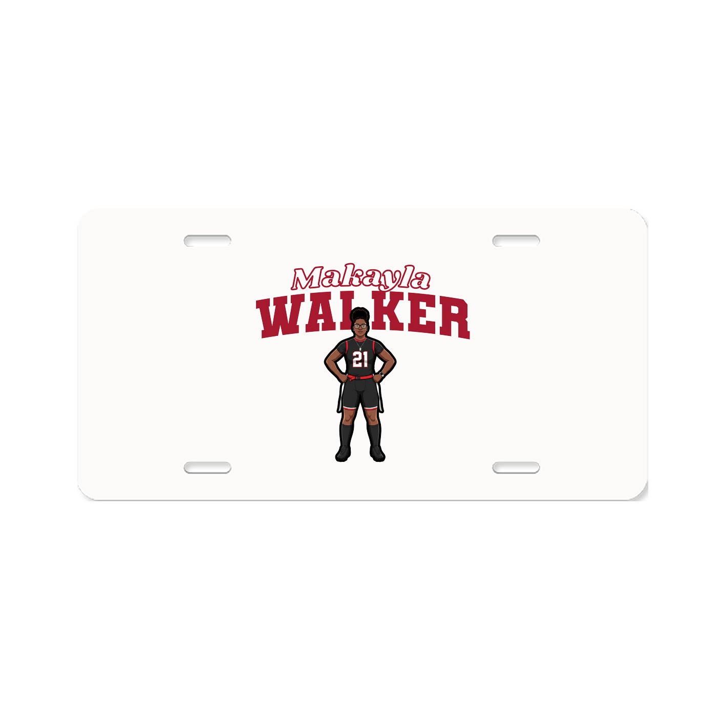 License Plate — Name Arch in Classic