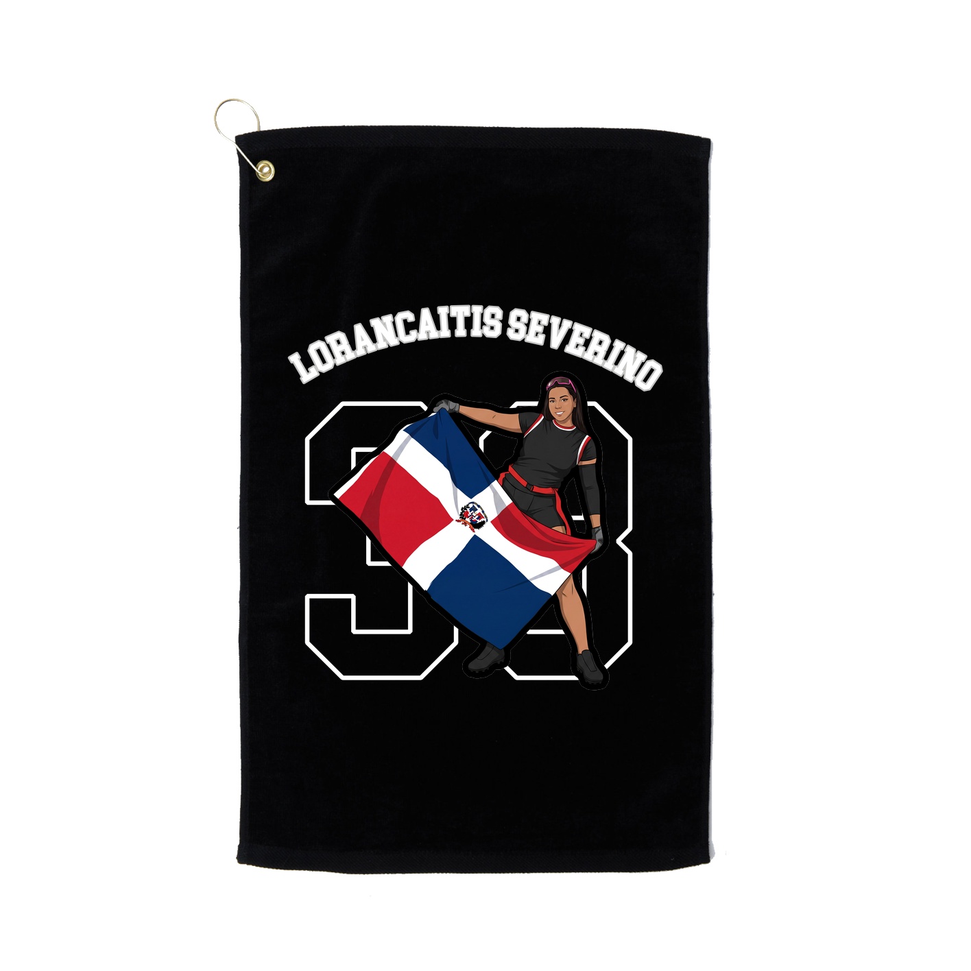 Golf Towel — Shirsey Arch in Black
