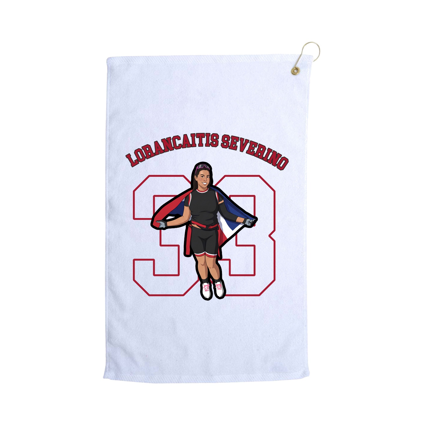 Golf Towel — Shirsey Arch in White