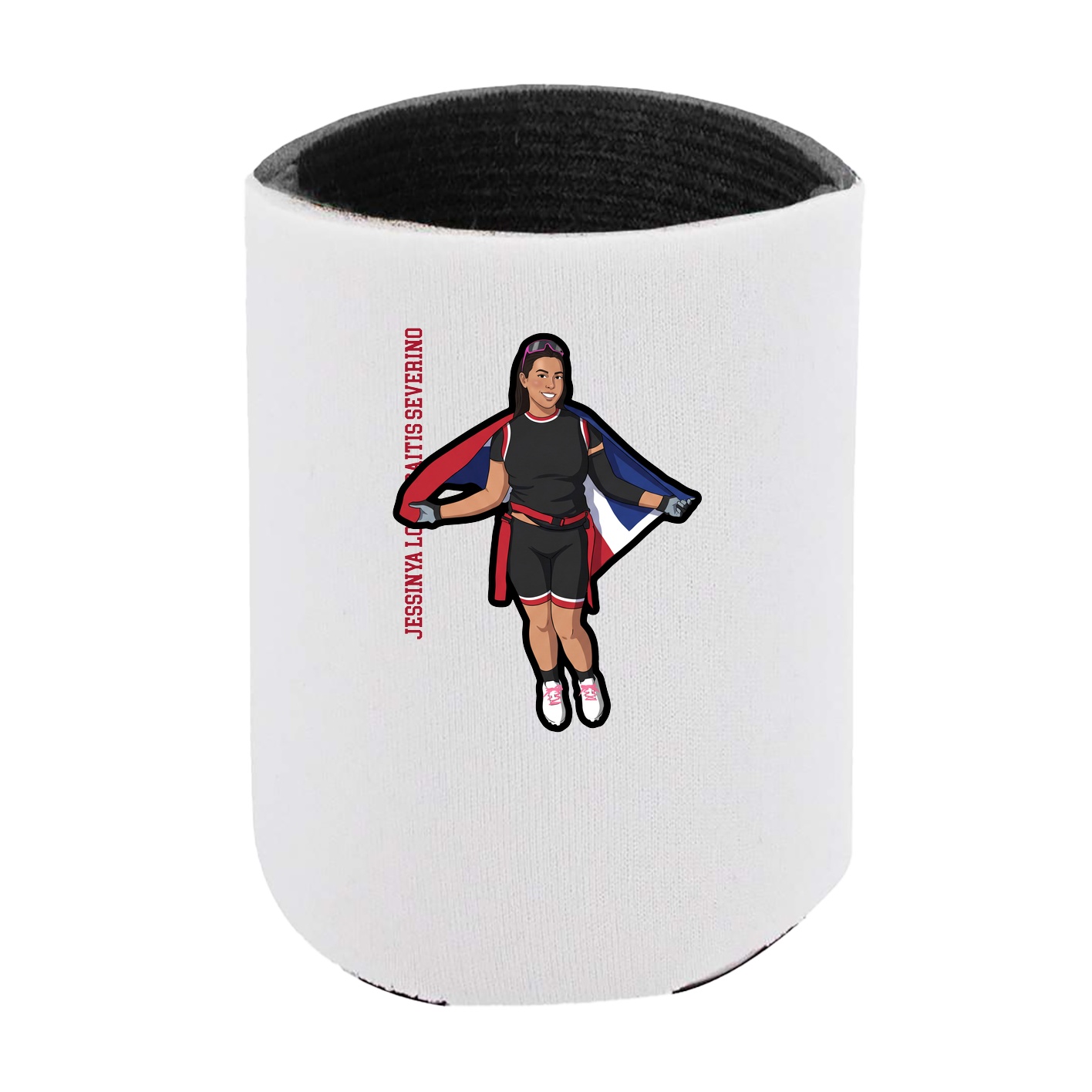 Can Holder — Name Vertical in White