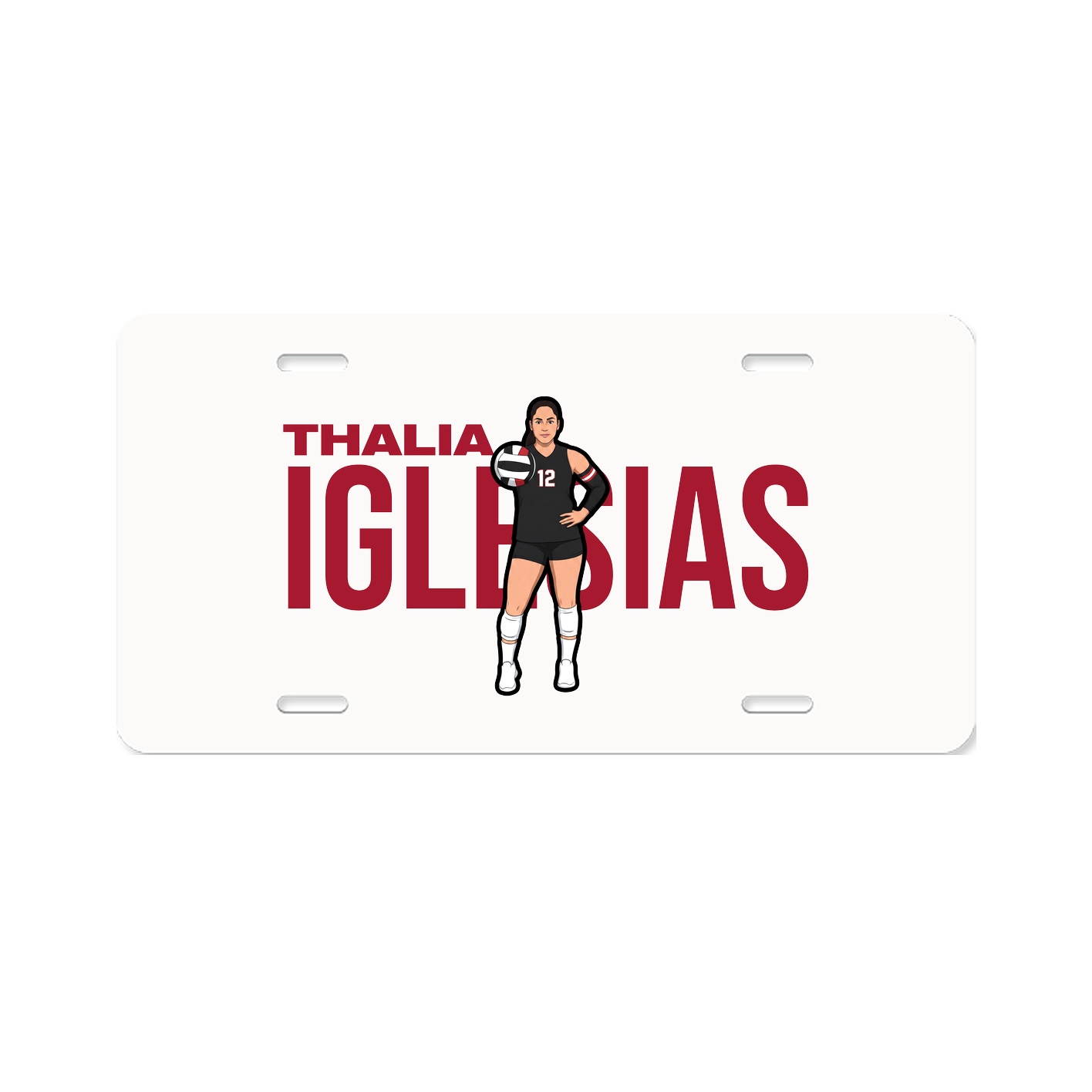 License Plate — Player Name in Classic