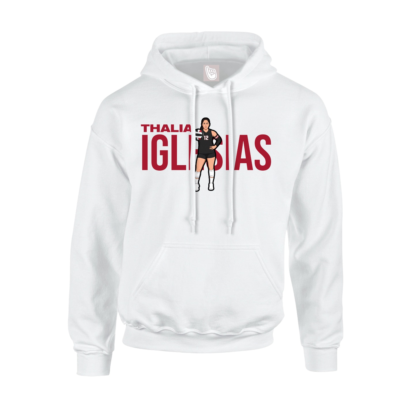 Hoodie — Player Name in White