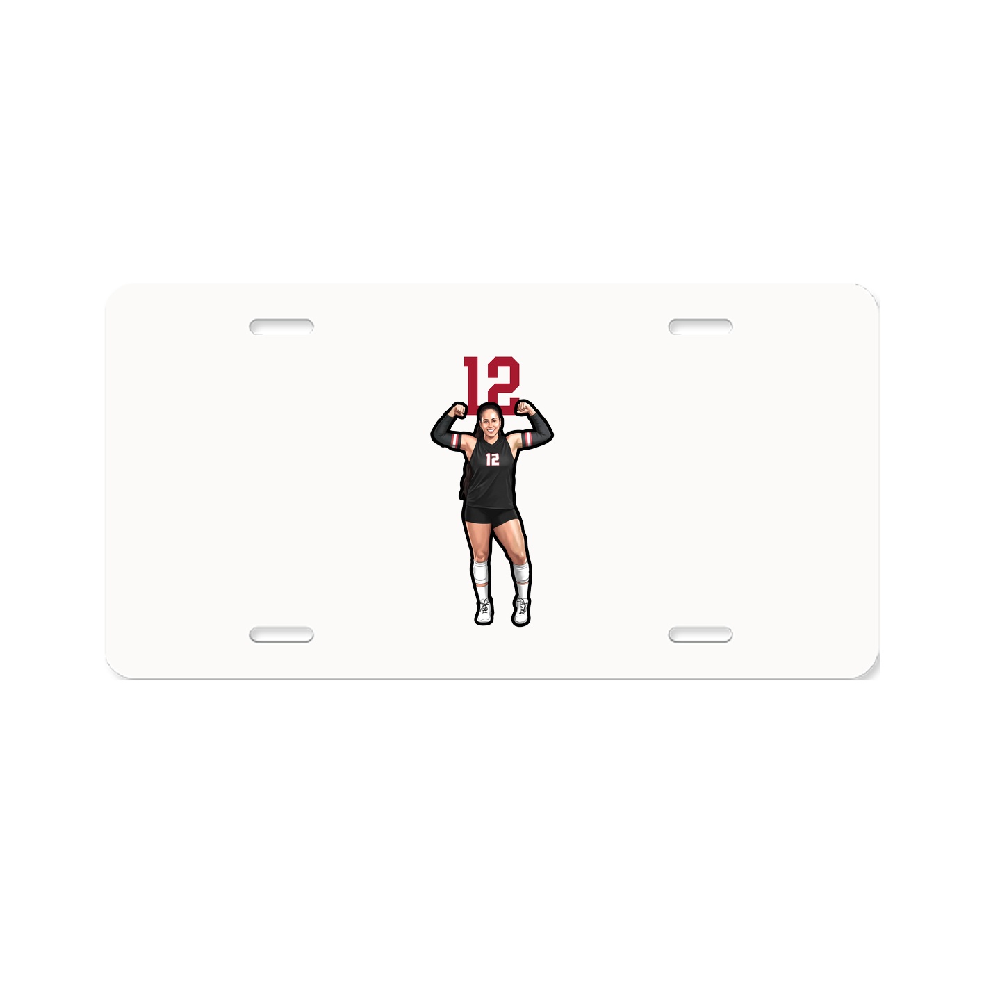 License Plate — Number Top in Classic