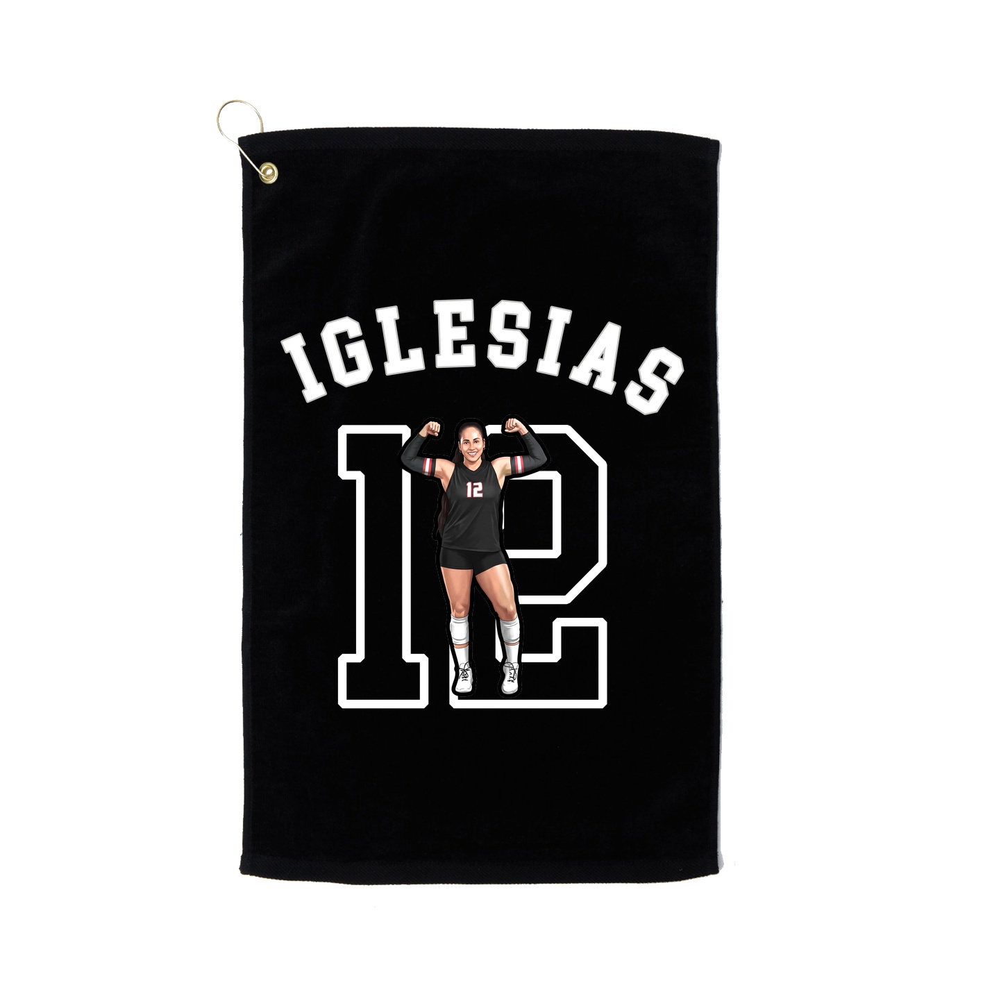Golf Towel — Shirsey Arch in Black
