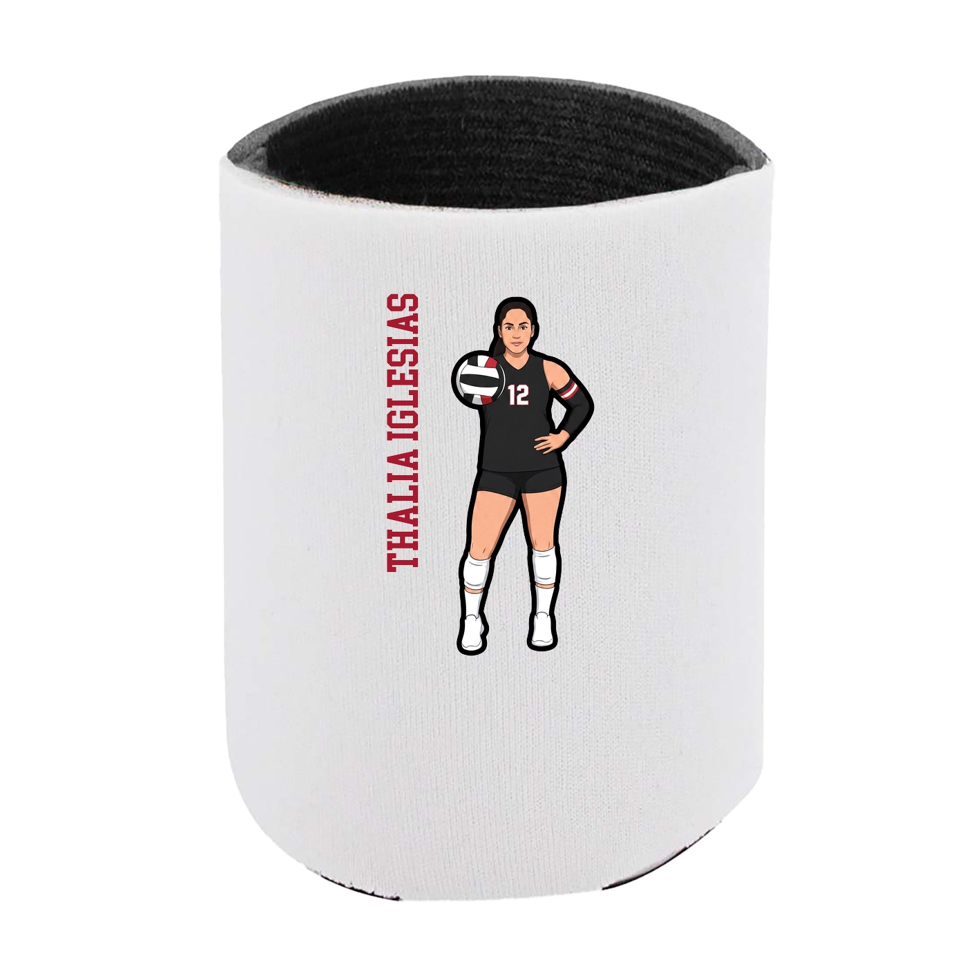 Can Holder — Name Vertical in White