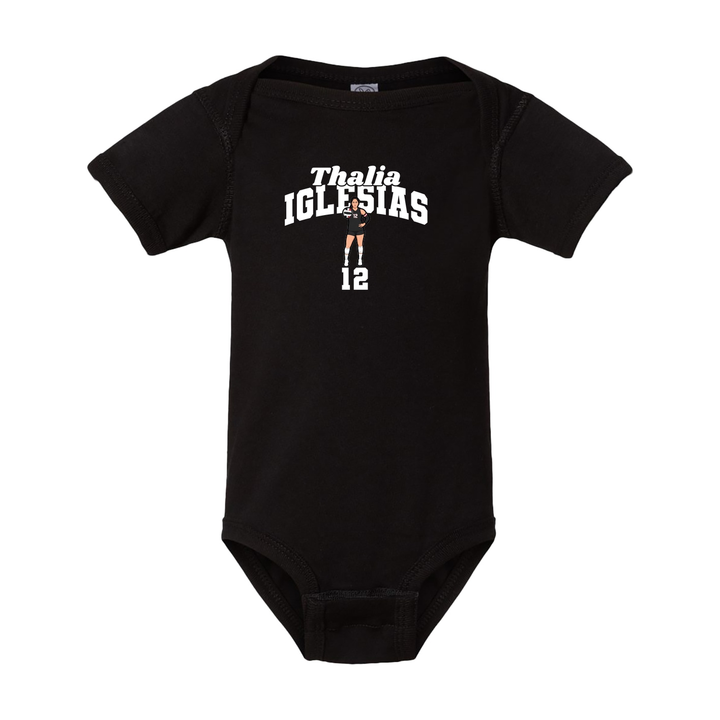 Baby Onesie — Signature Arch in Black