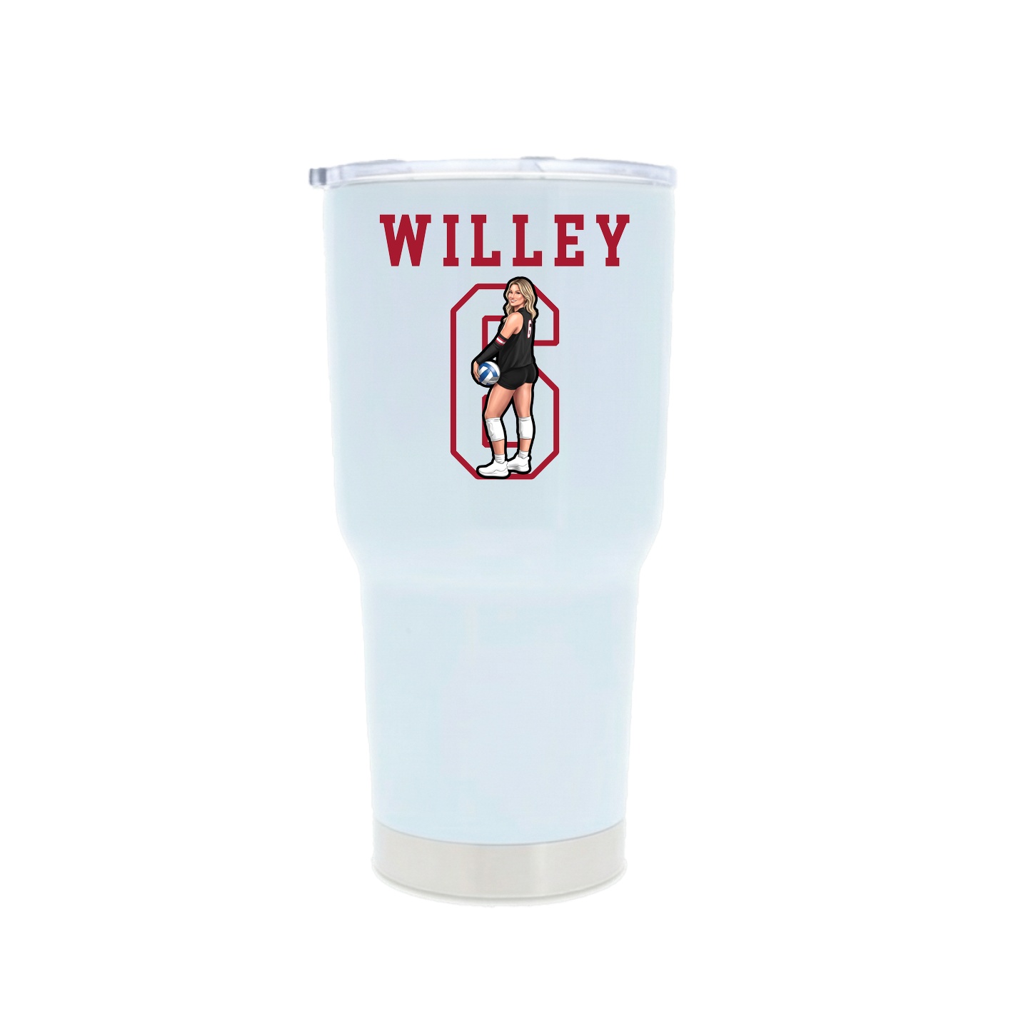 30oz Stainless Steel Tumbler — Shirsey in White