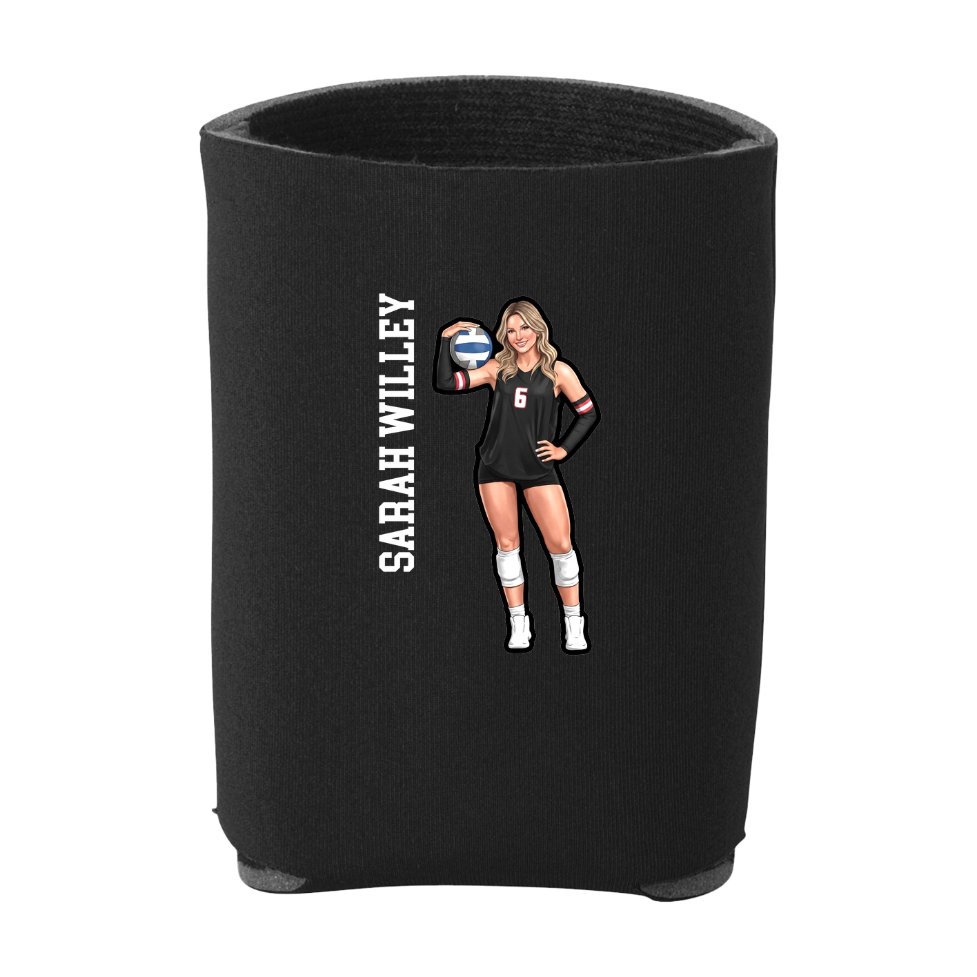 Can Holder — Name Vertical in Black